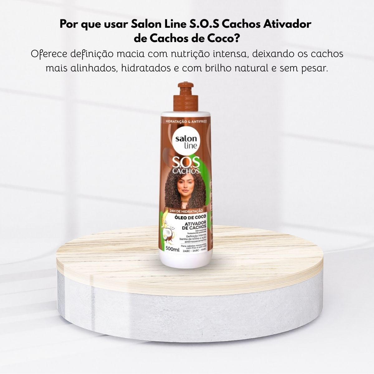 Salon Line SOS Cachos Óleo de Coco Ativador de Cachos 500ml