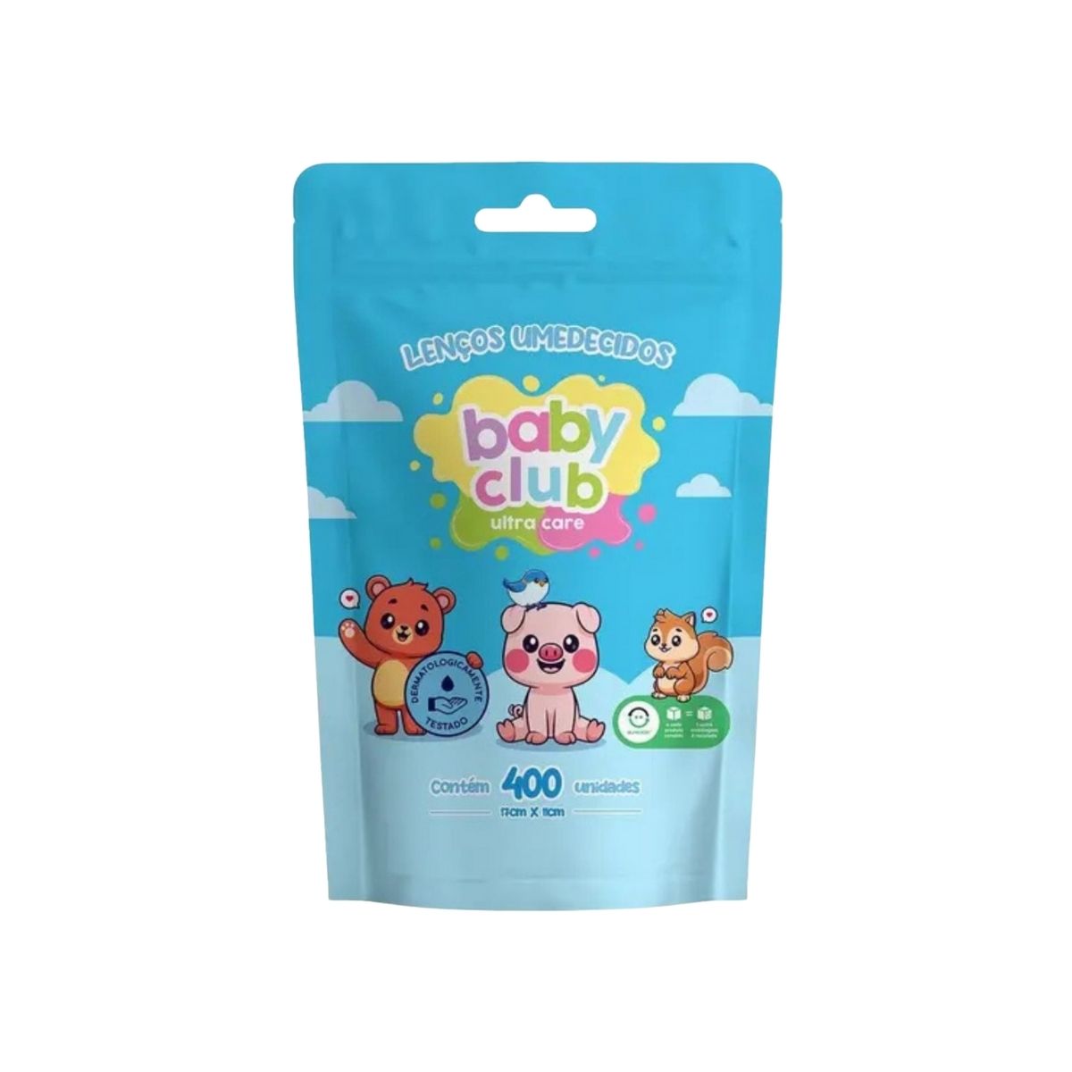 Baby Club Lenços Umedecidos Refil 400 Folhas