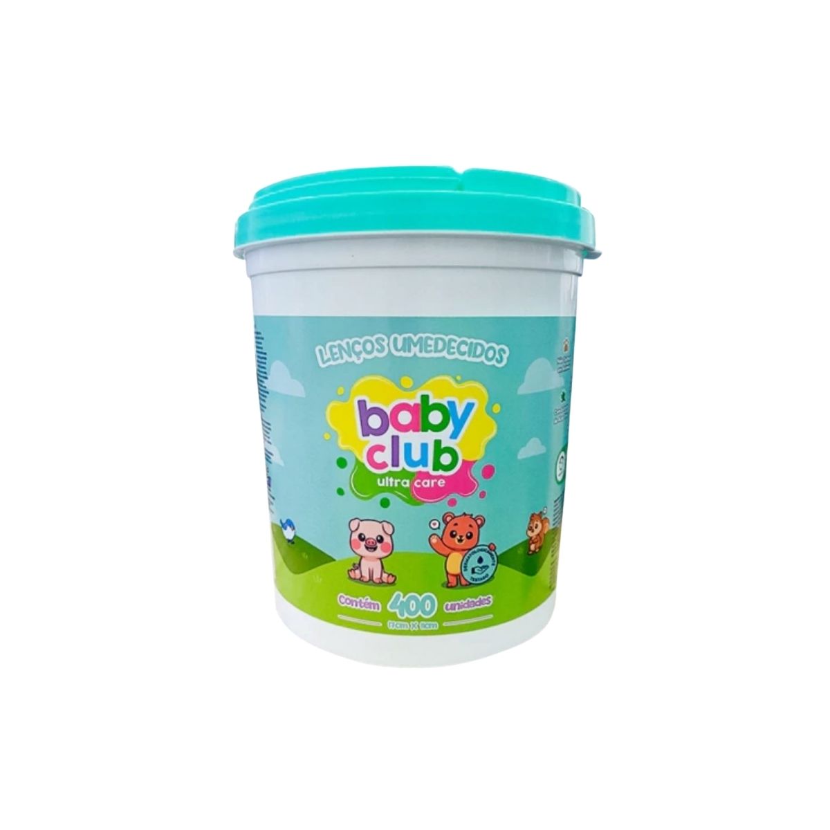Baby Club Lenços Umedecidos Balde Verde 400 Folhas