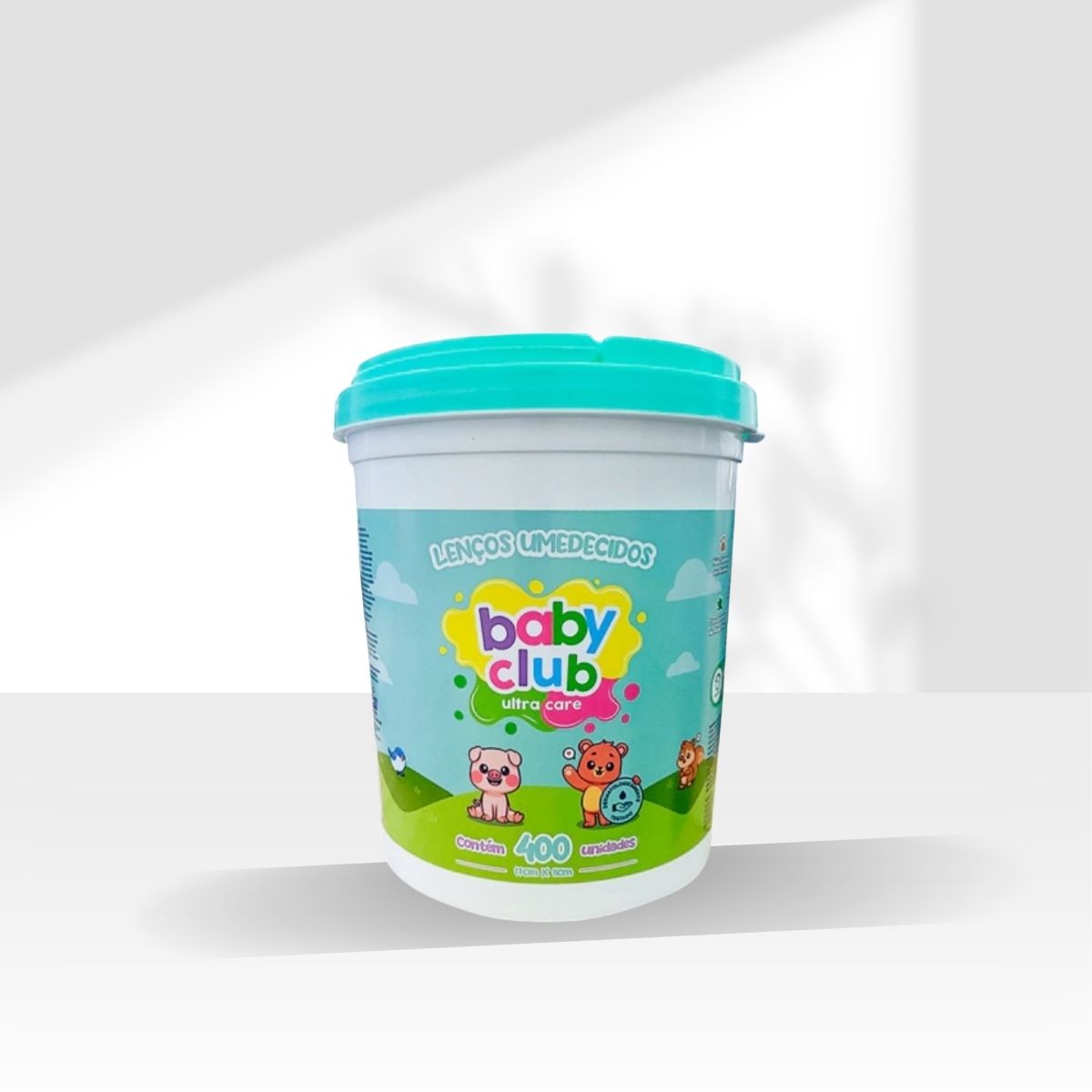 Baby Club Lenços Umedecidos Balde Verde 400 Folhas