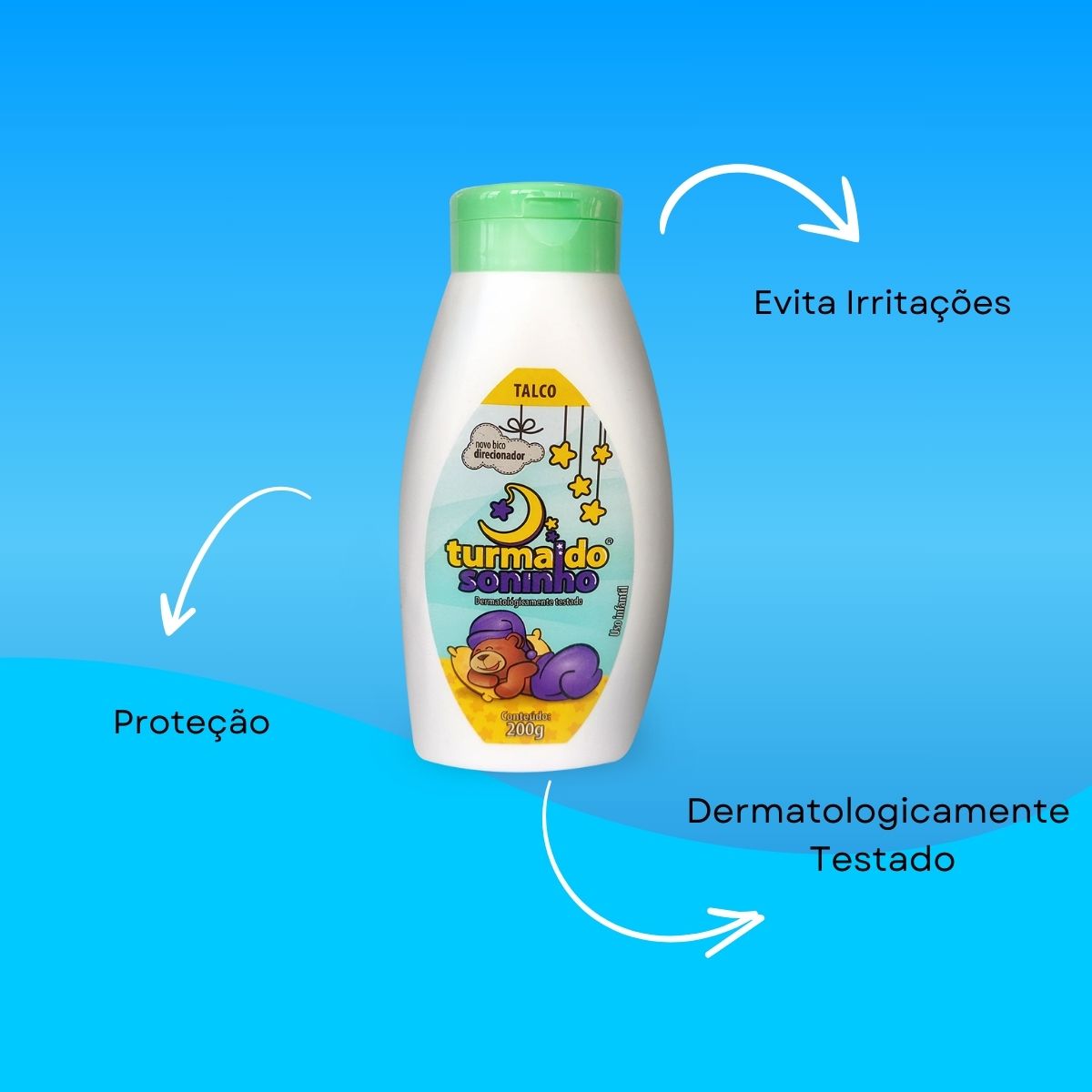 Talco Turma do Soninho Verde 200 g