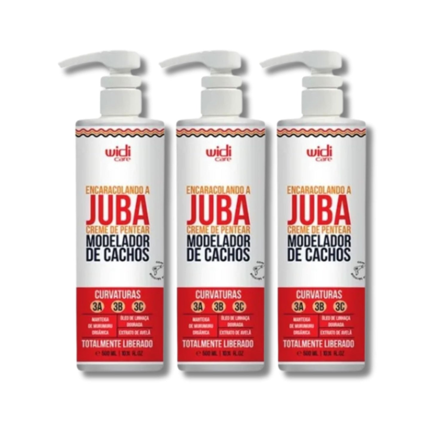 Kit Widi Care Encaracolando a Juba 3 Creme de Pentear 500 ml