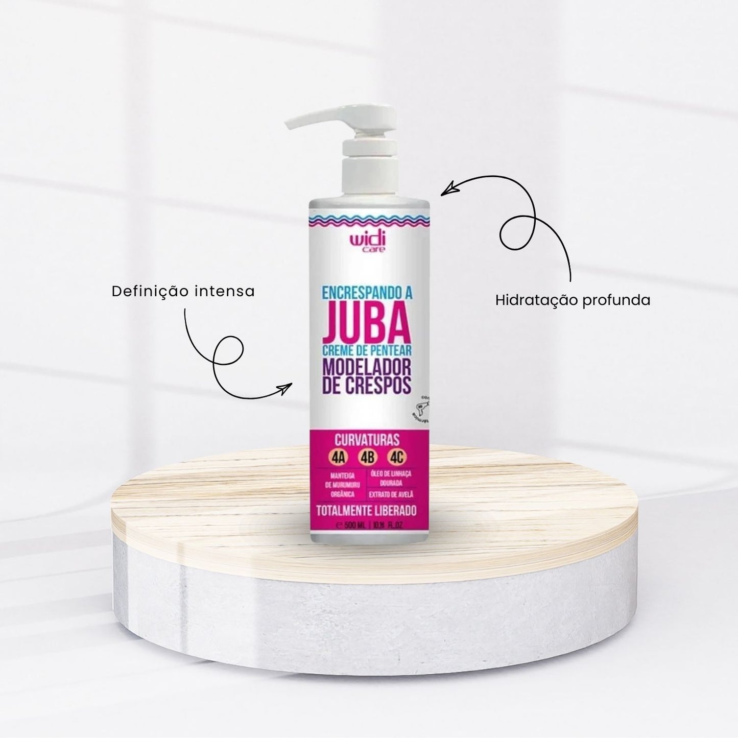 Kit Widi Care Encrespando a Juba 2 Creme de Pentear 500 ml