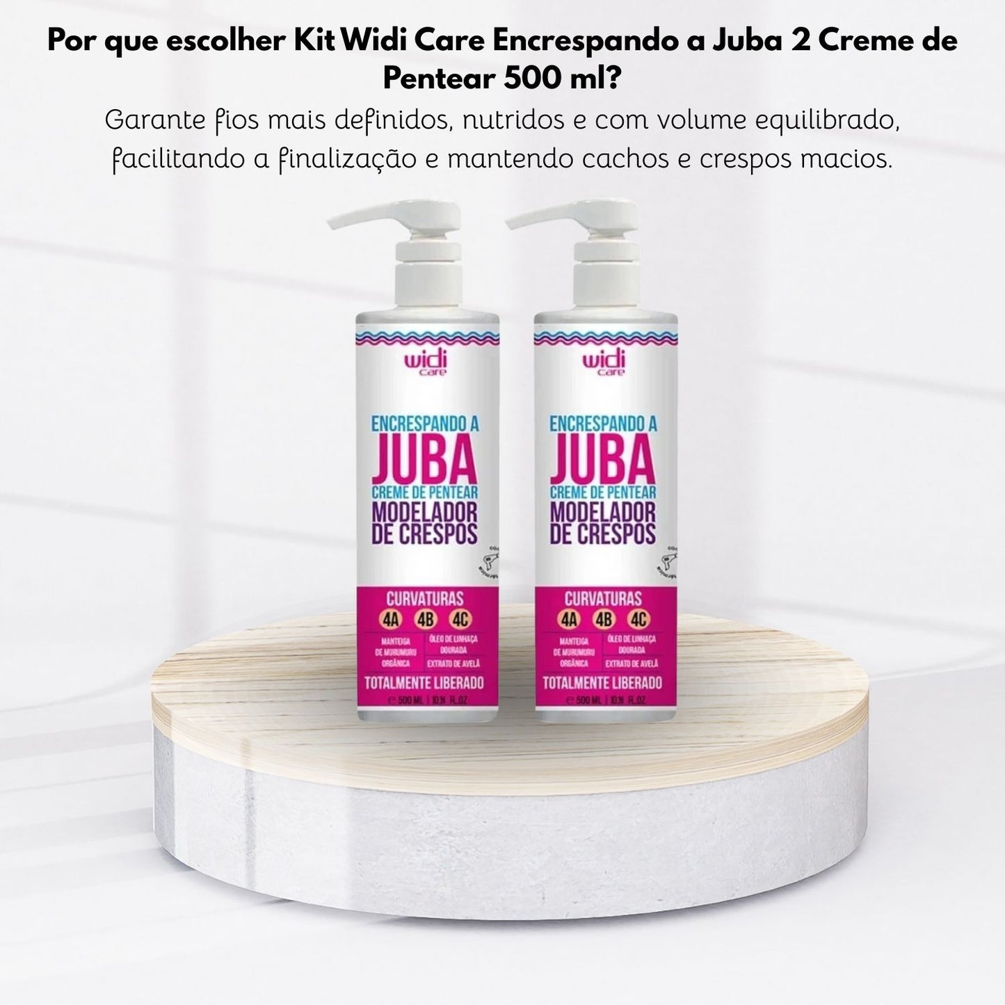 Kit Widi Care Encrespando a Juba 2 Creme de Pentear 500 ml