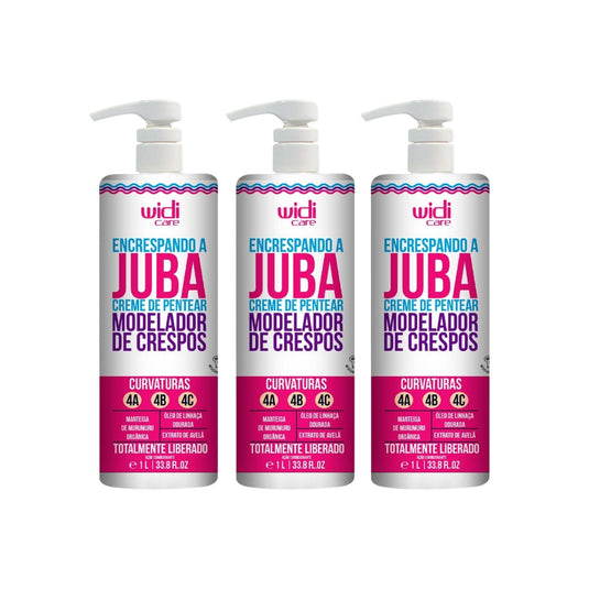 Kit Widi Care Encrespando a Juba 3 Creme de Pentear 500 ml