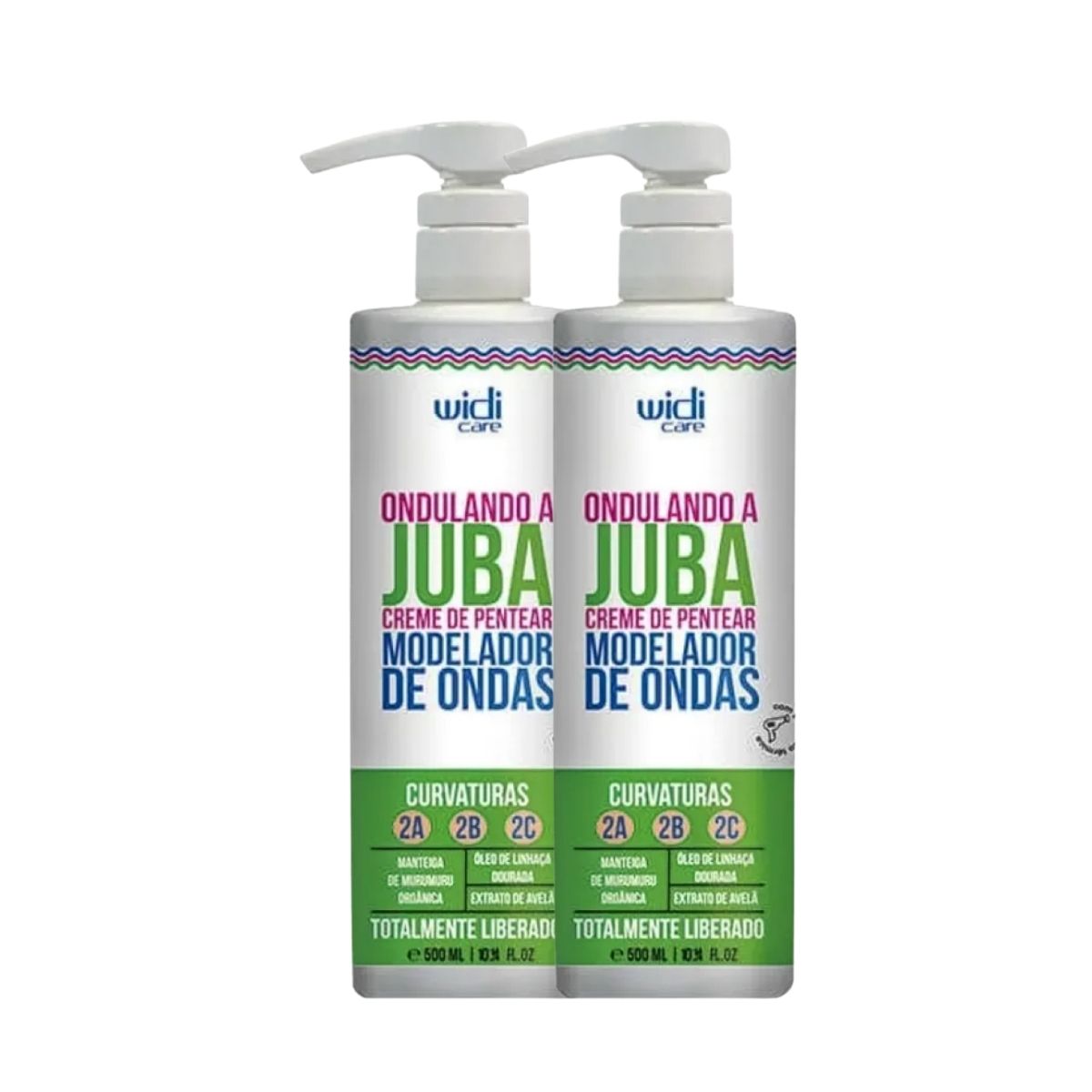 Kit Widi Care Ondulando a Juba 2 Creme de Pentear 500 ml