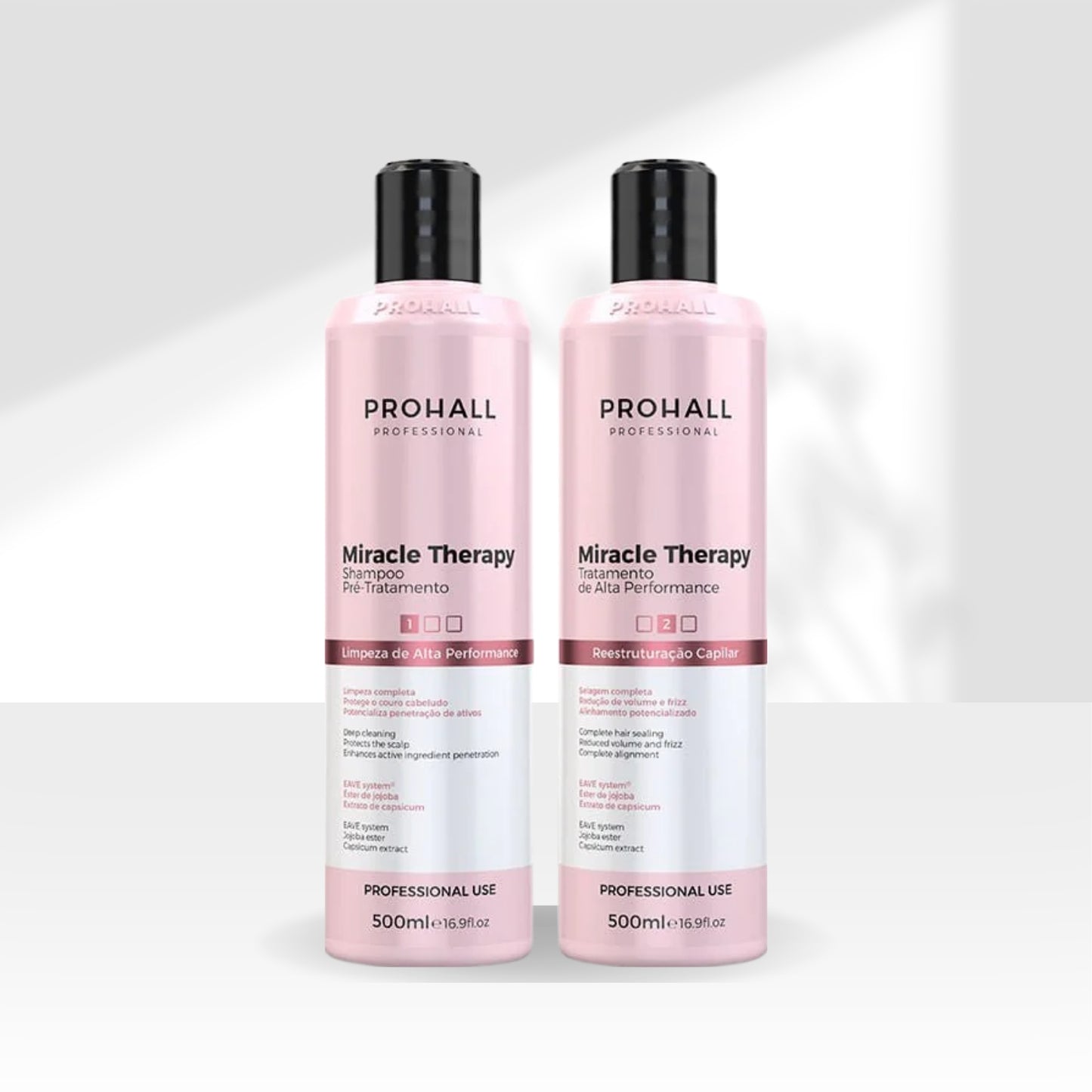 kit Prohall Miracle Therapy Shampoo e Condicionante 500 ml