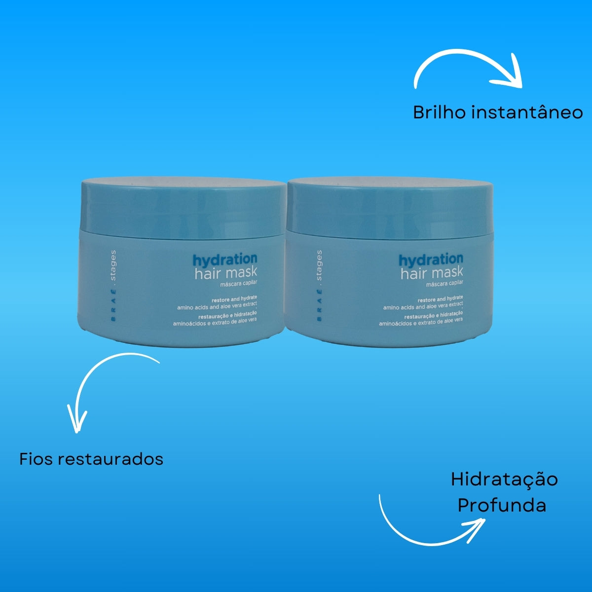 Kit Braé Stages Hydration 2 Máscara 200 g