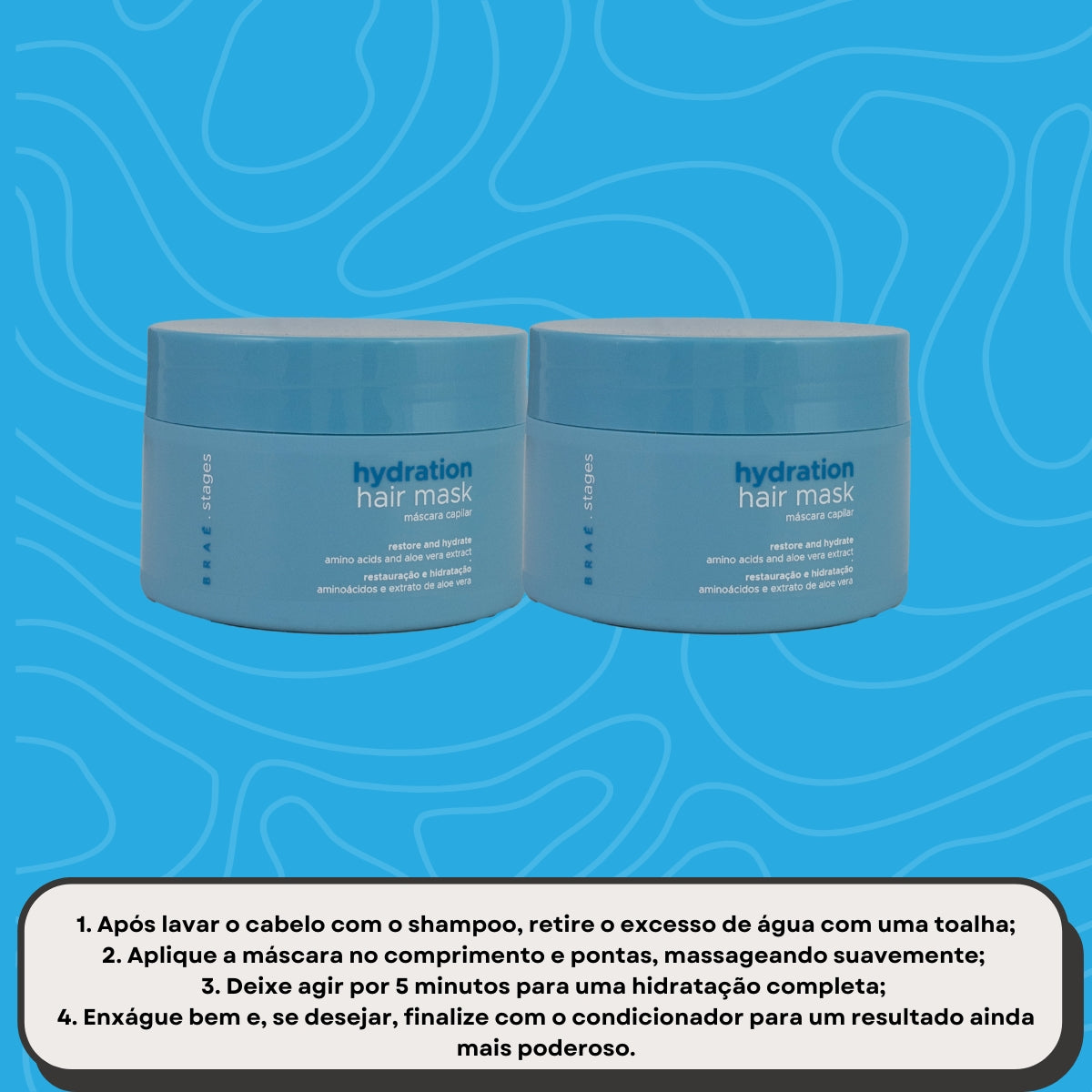 Kit Braé Stages Hydration 2 Máscara 200 g