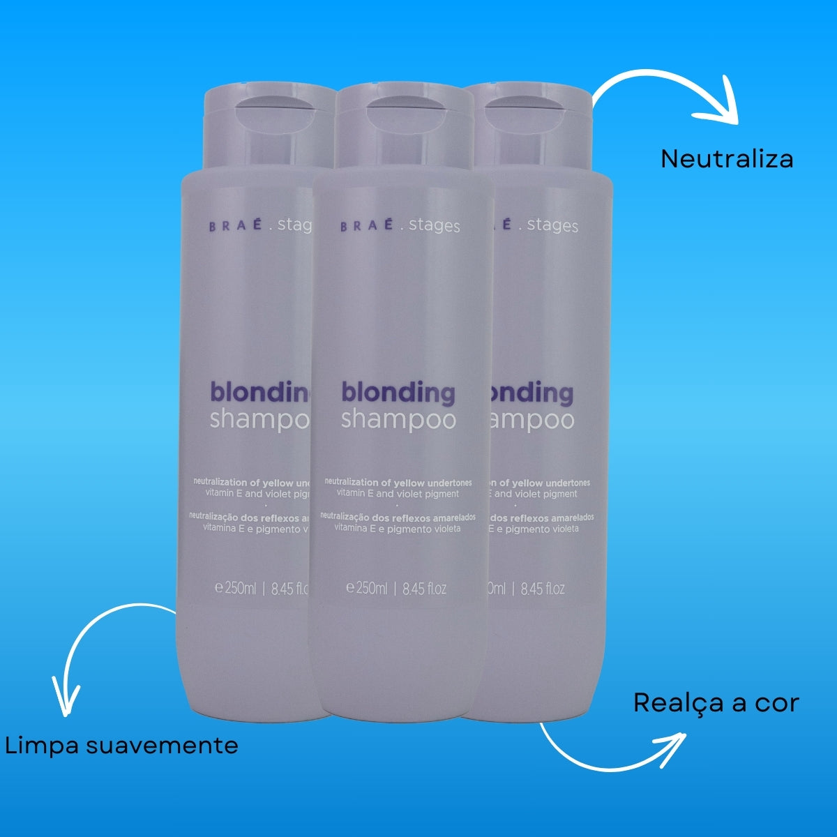 Kit Braé Stages Blonding 3 Shampoo 250 ml