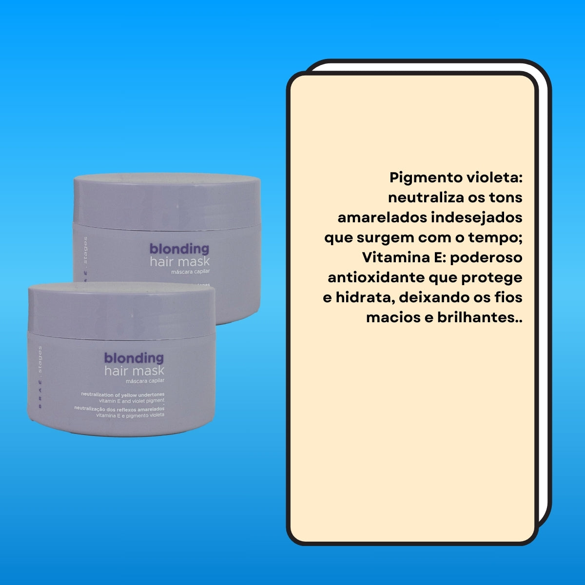 Kit Braé Stages Blonding 2 Máscara Capilar 200 g