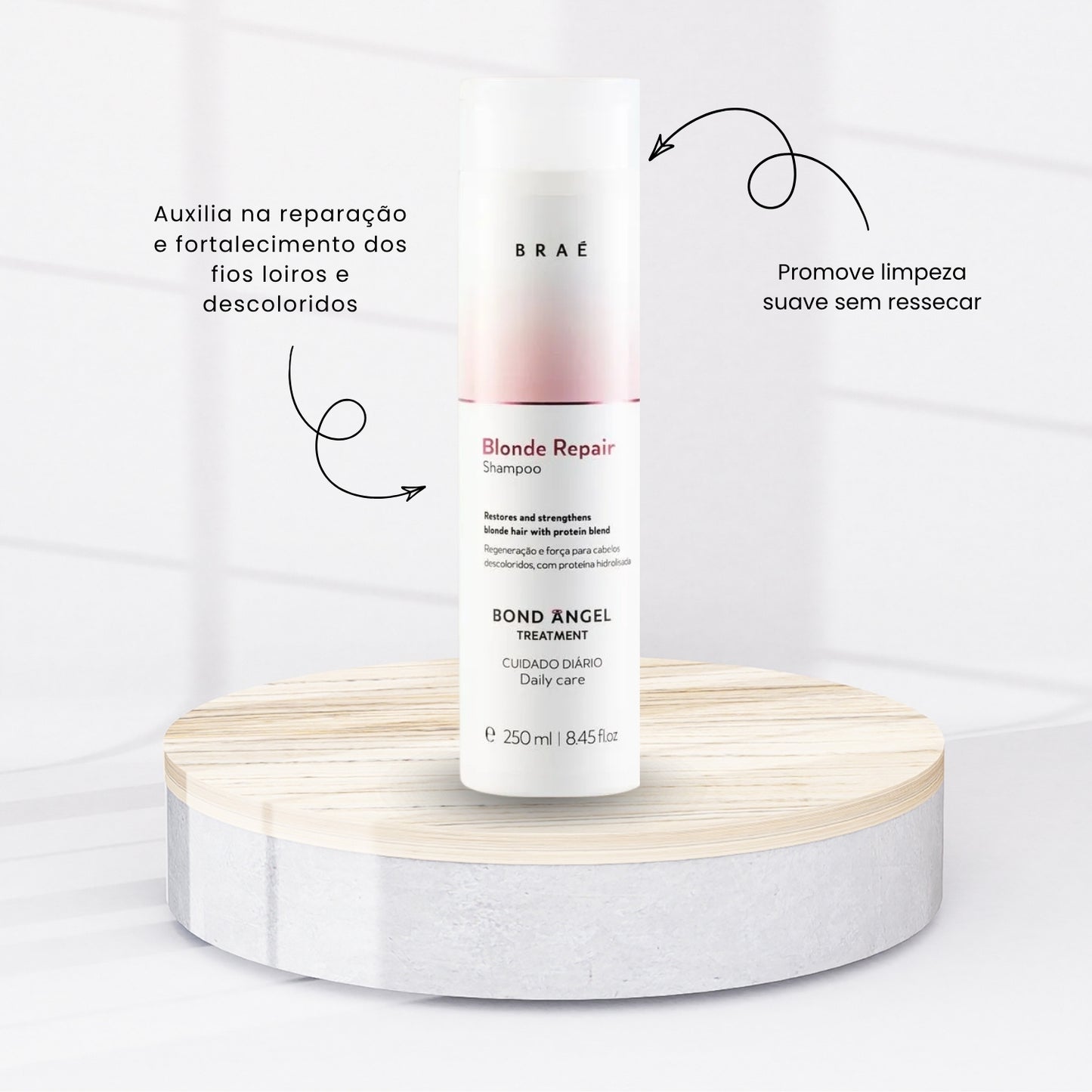 Kit Braé Blonde Repair Bond Angel 2 Shampoo 250 ml