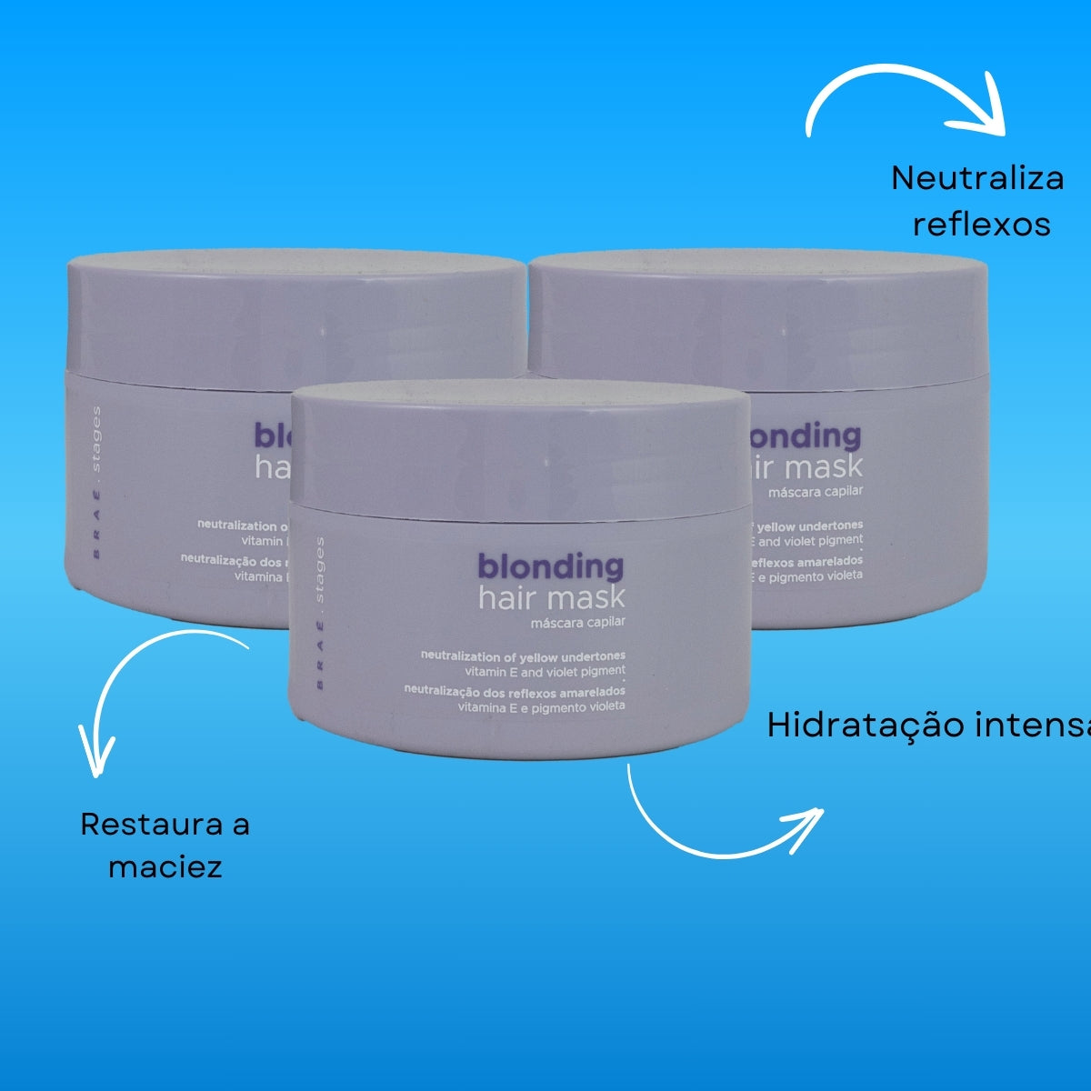 Kit Braé Stages Blonding 3 Máscara Capilar 200 g