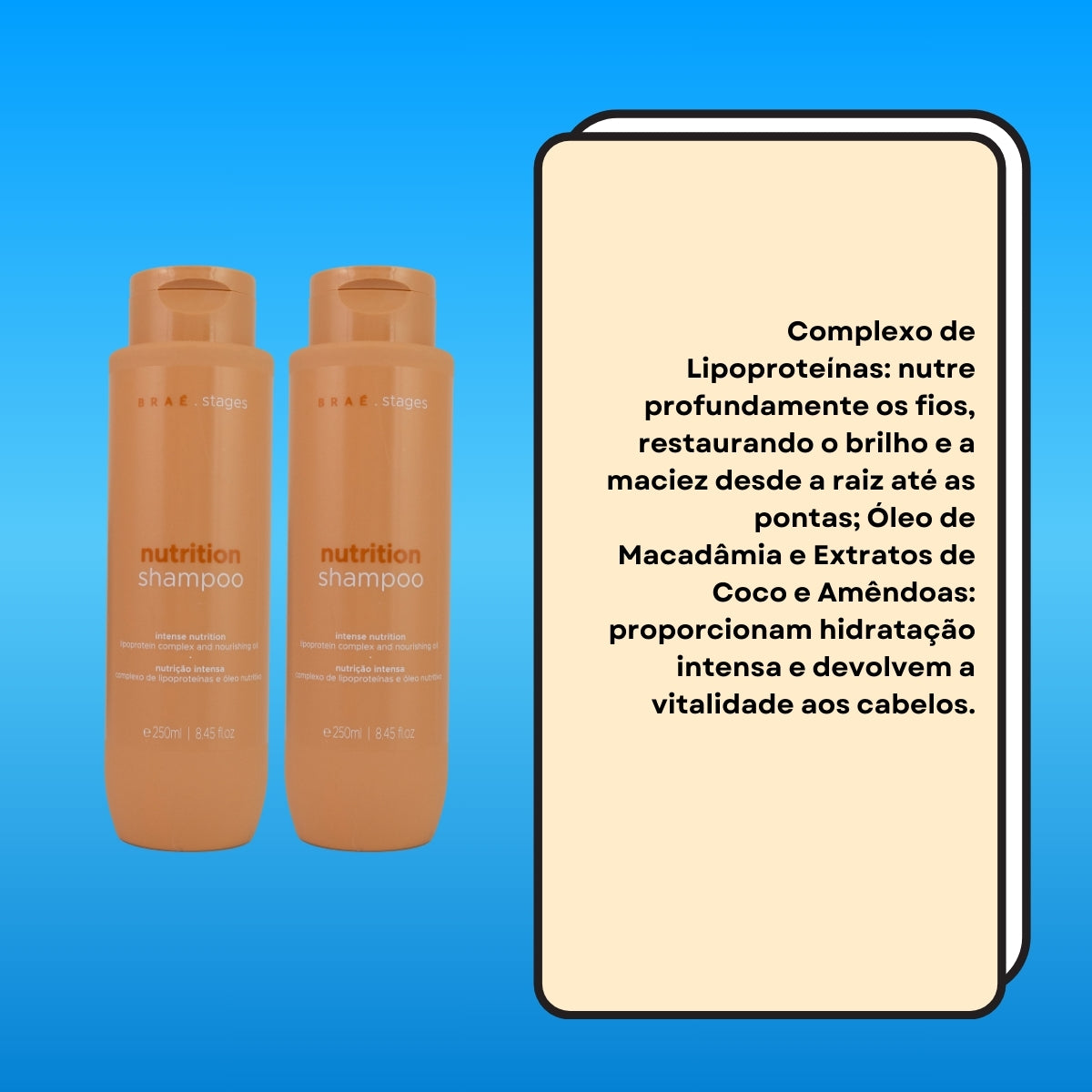 Kit Braé Stages Nutrition 2 Shampoo 250 ml