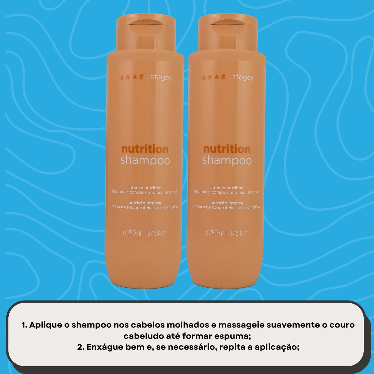 Kit Braé Stages Nutrition 2 Shampoo 250 ml