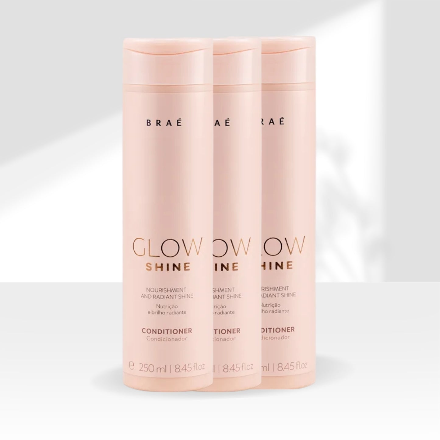 Kit Braé Glow Shine Nutrição e Brilho 3 Condicionador 250 ml