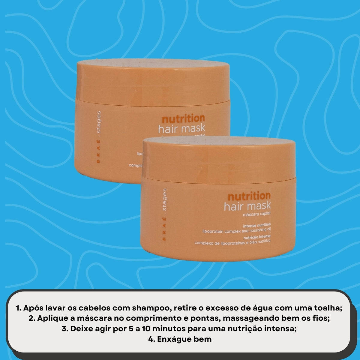 Kit Braé Stages Nutrition 2 Máscara Capilar 200 g
