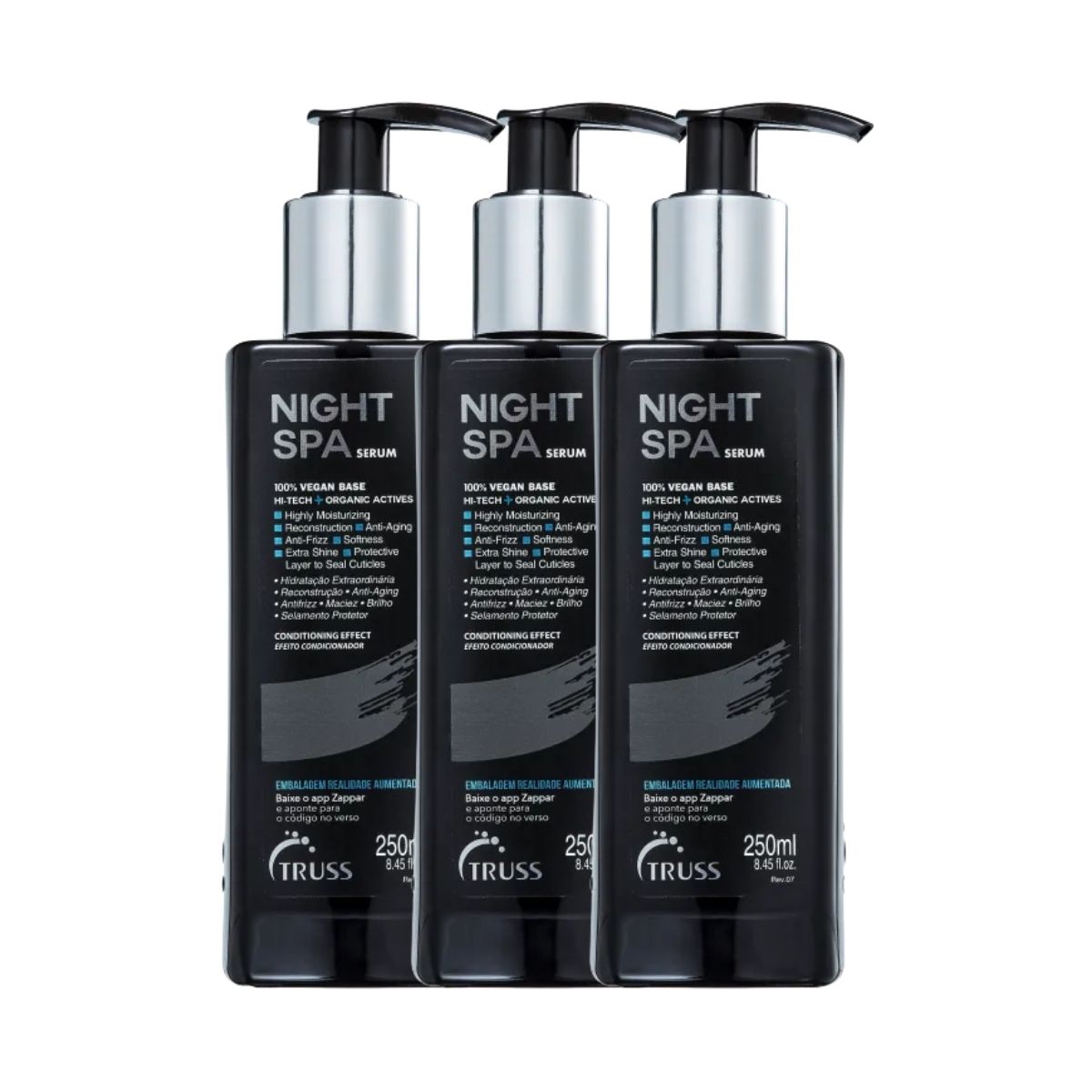 Kit Truss Night Spa 3 Sérum de Tratamento Noturno 250 ml