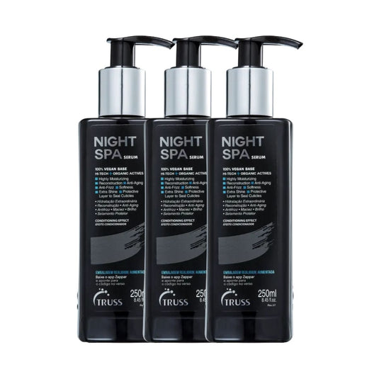 Kit Truss Night Spa 3 Sérum de Tratamento Noturno 250 ml