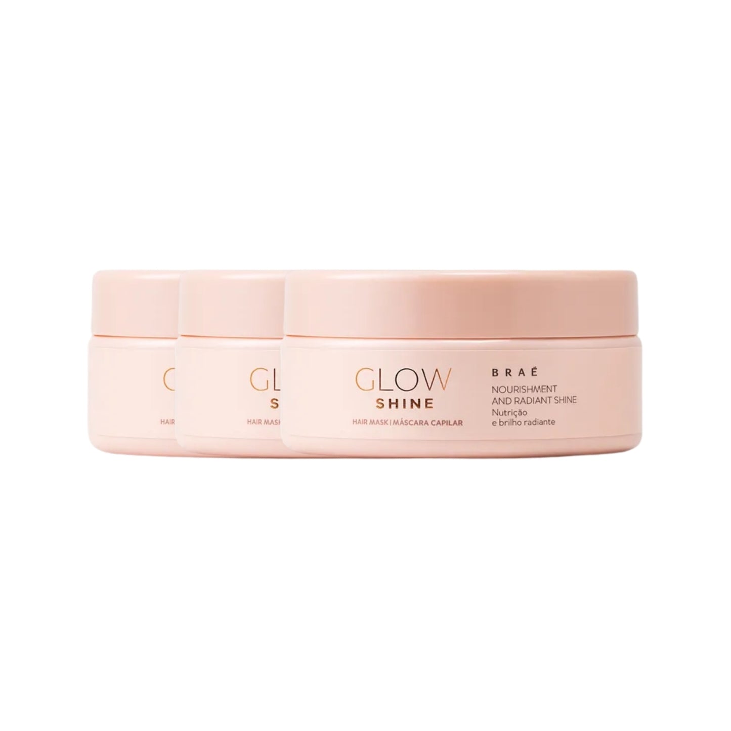 Kit Braé Glow Shine Nutrição e Brilho 3 Máscara 200 g
