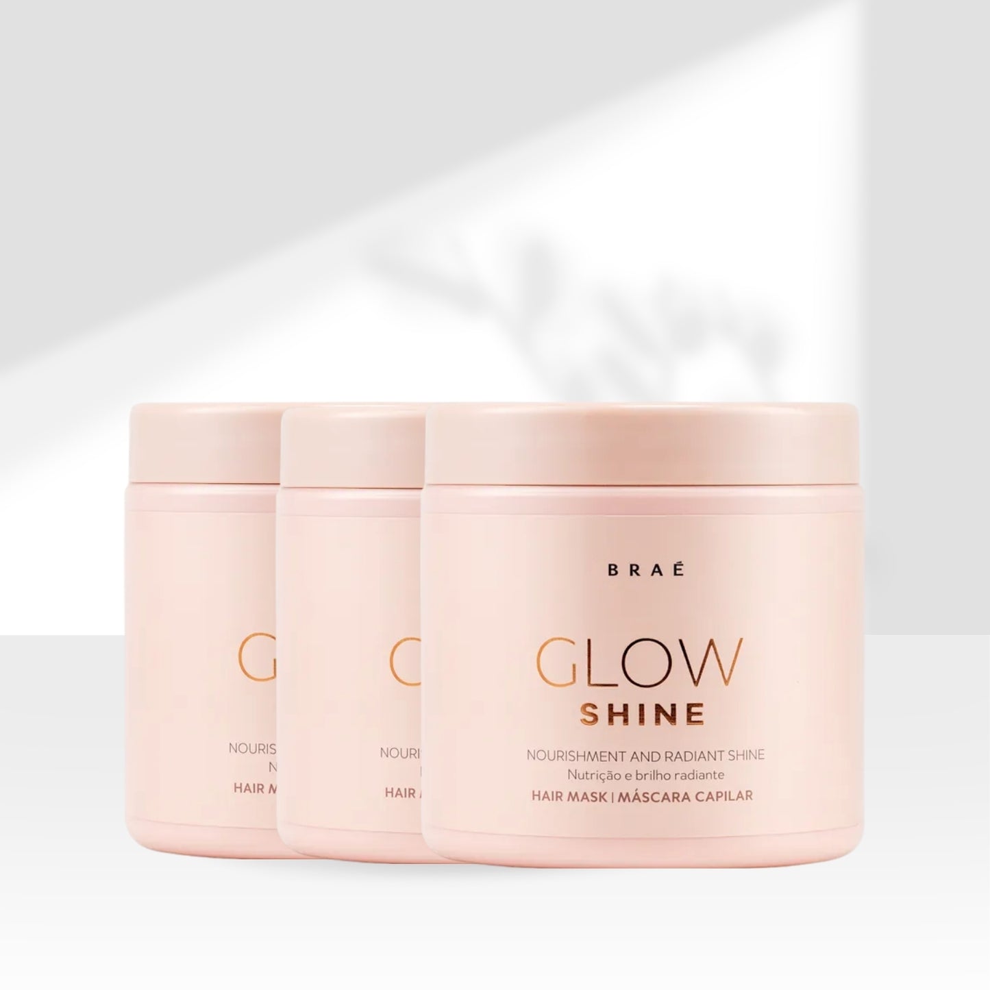 Kit Braé Glow Shine Nutrição e Brilho 3 Máscara 500 g