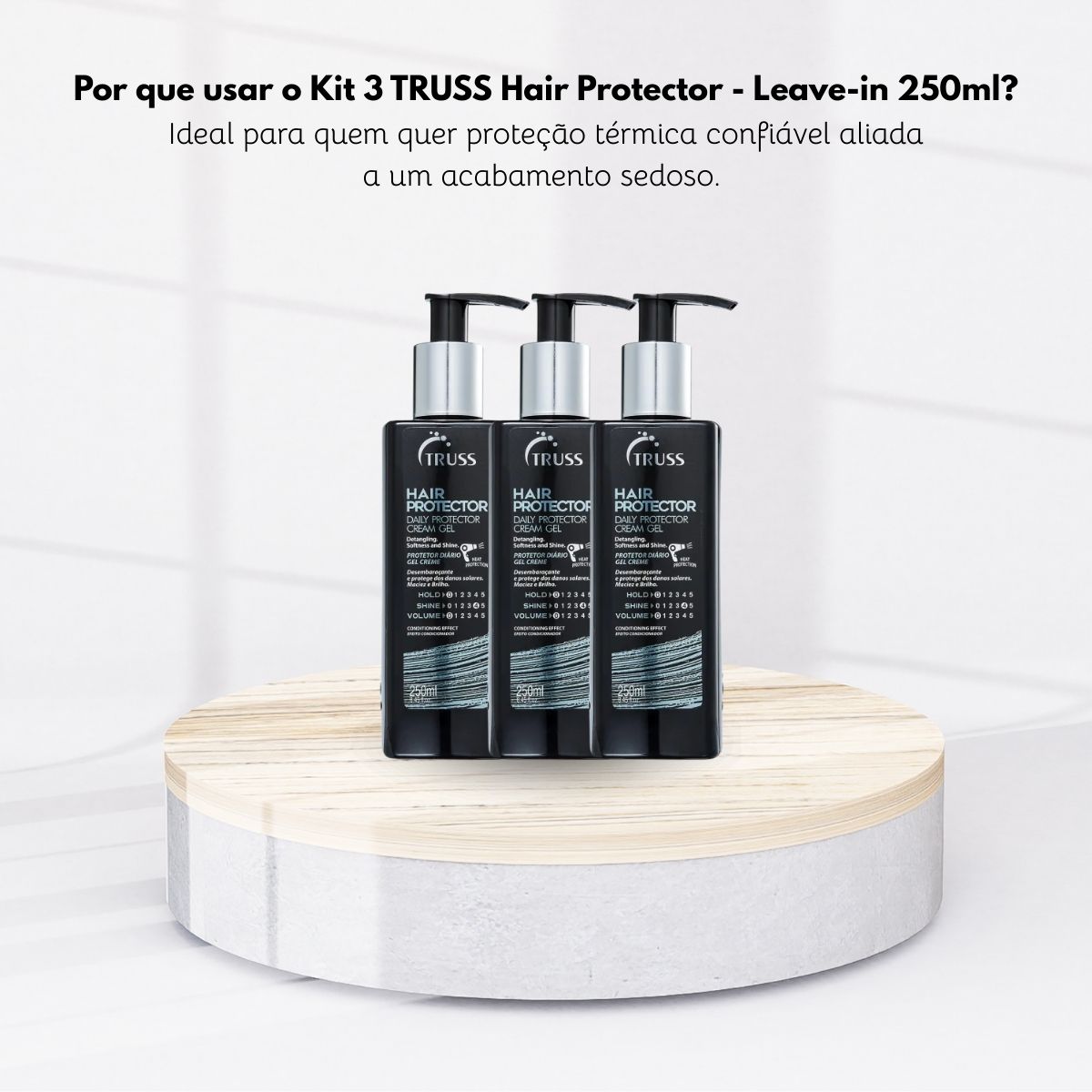 Kit Truss Daily Hair Protector 3 Leave-in 250 ml