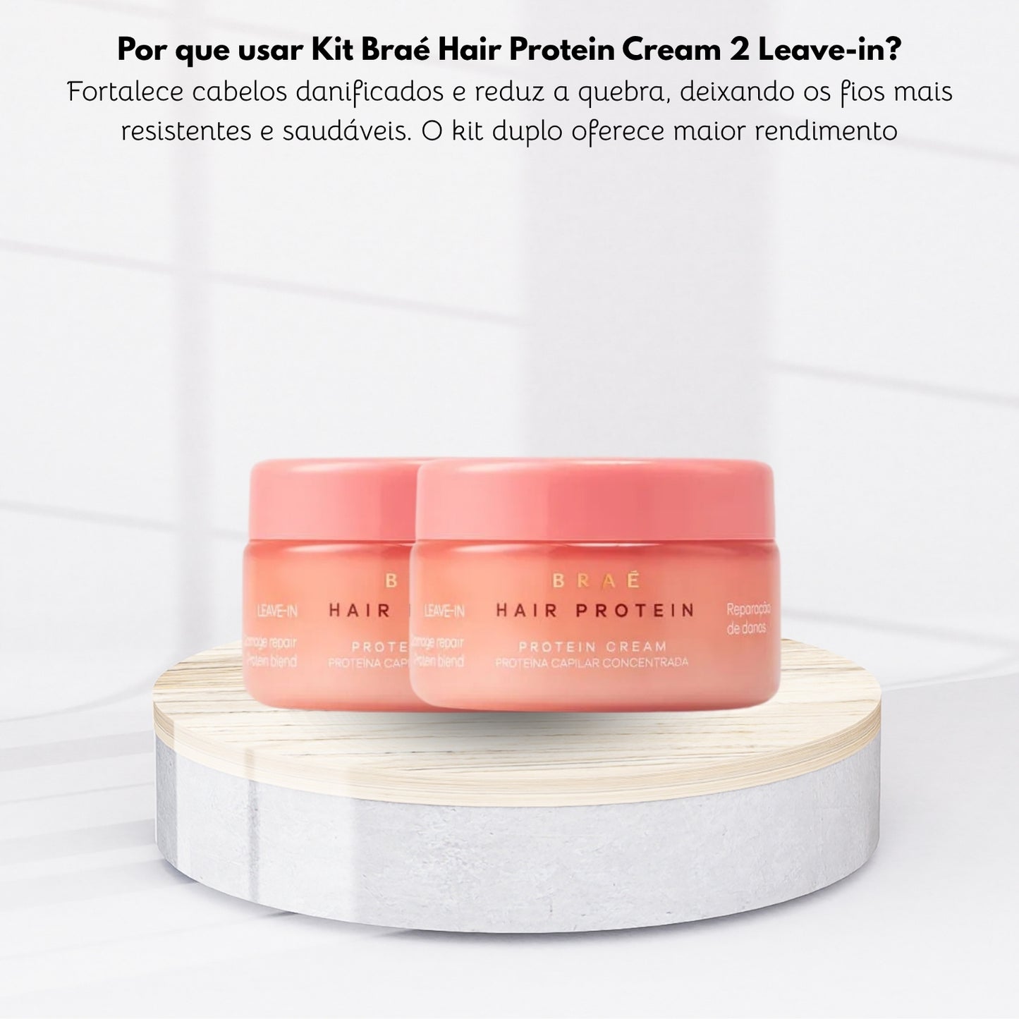 Kit Braé Hair Protein Cream 2 Leave-in 80 g