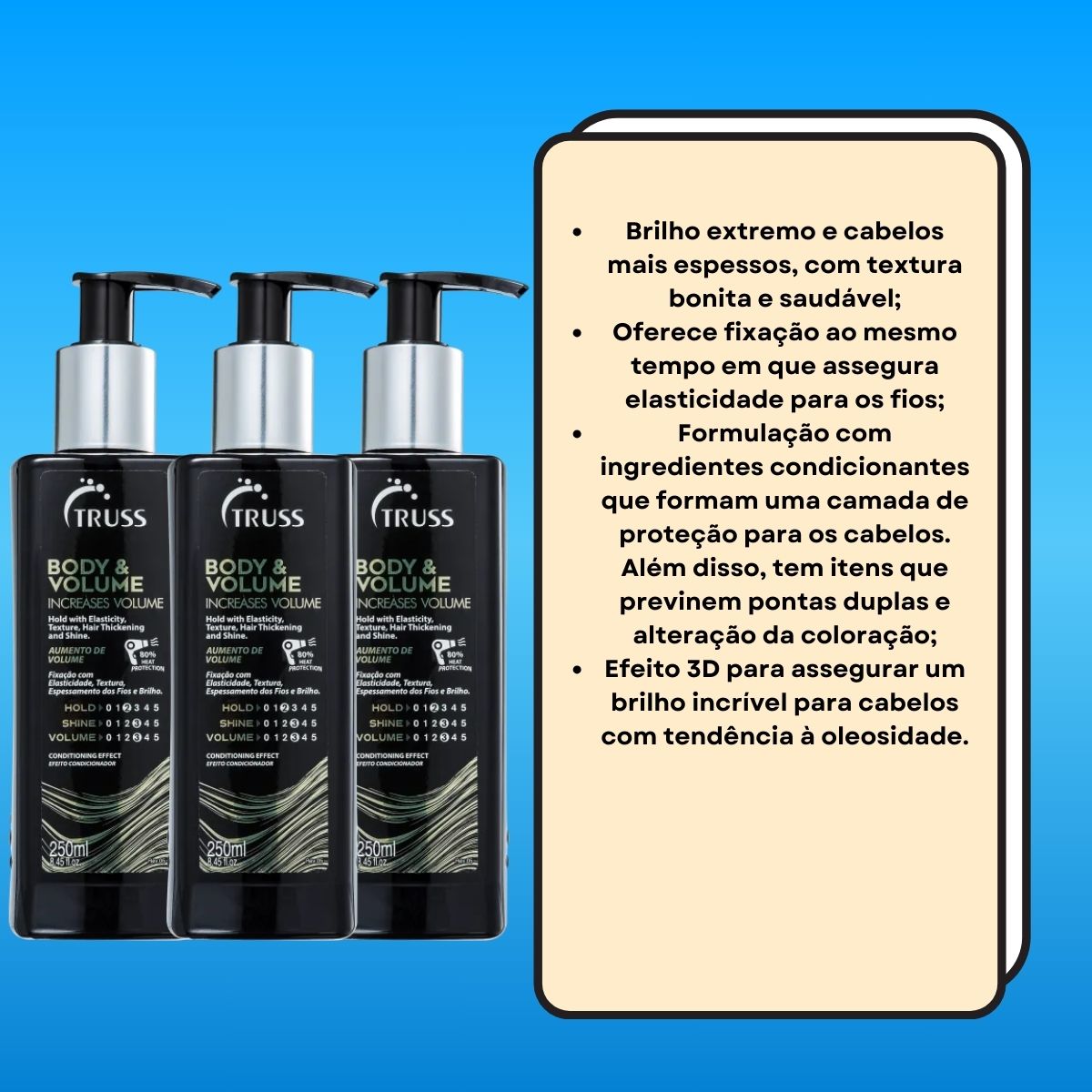 Kit Truss Body & Volume 3 Leave-in 250 ml