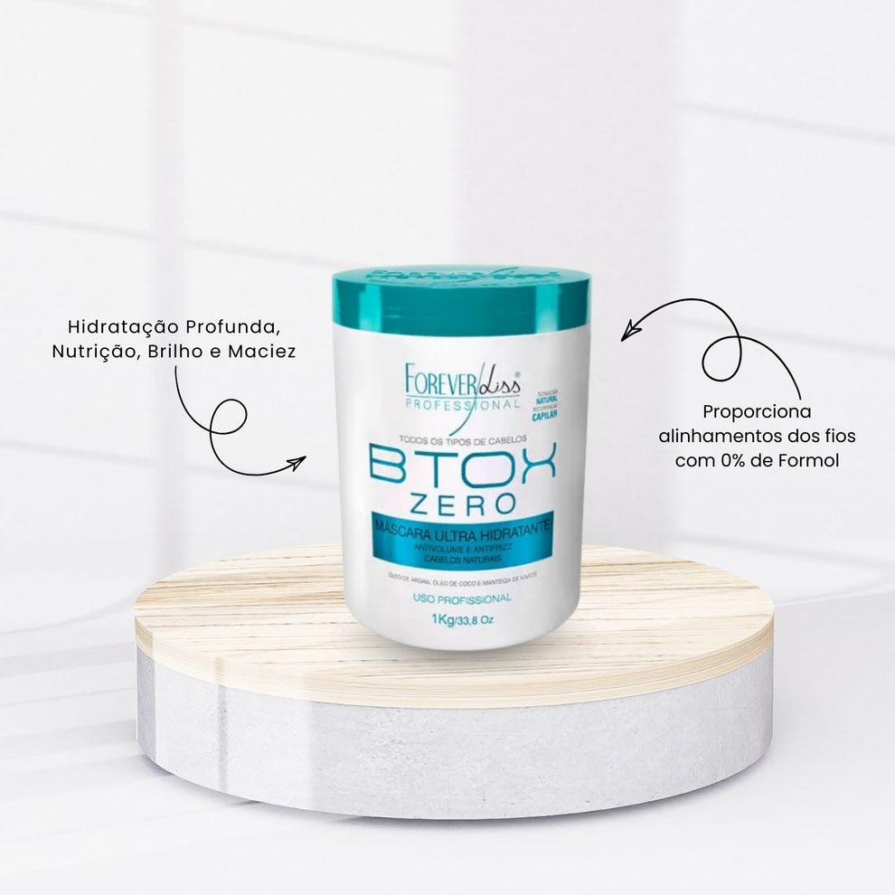 Forever Liss BTX Zero - Traitement à La Kératine 1KG - Neuf Emballé - Pour Lisser Et Discipliner Les Cheveux