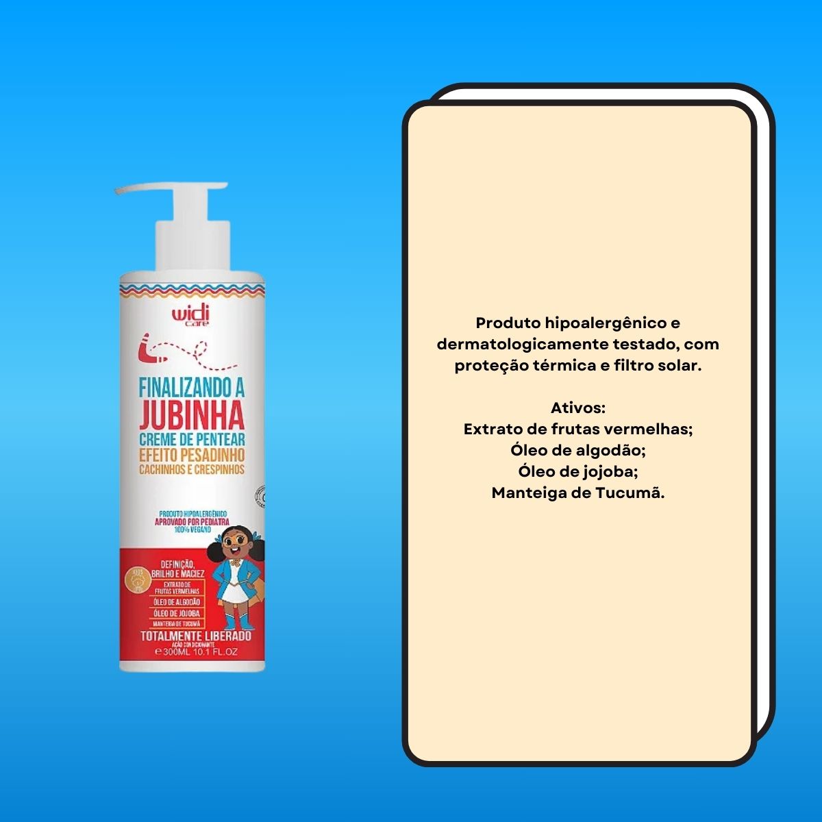 Creme de Pentear Widi Care Finalizando A Jubinha 300 ml