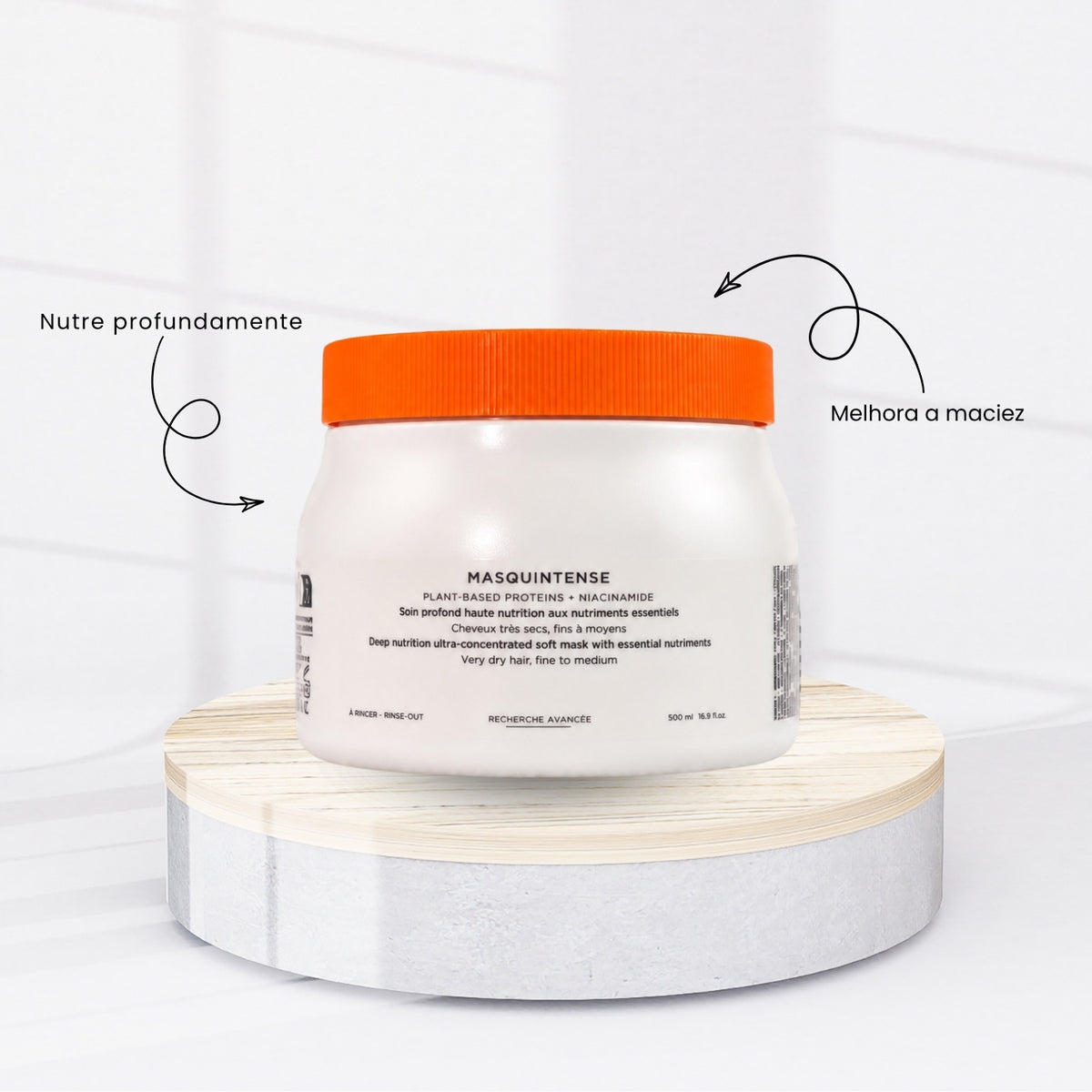 Kit Kérastase Nutritive Masquintense 3 Máscara 500 ml