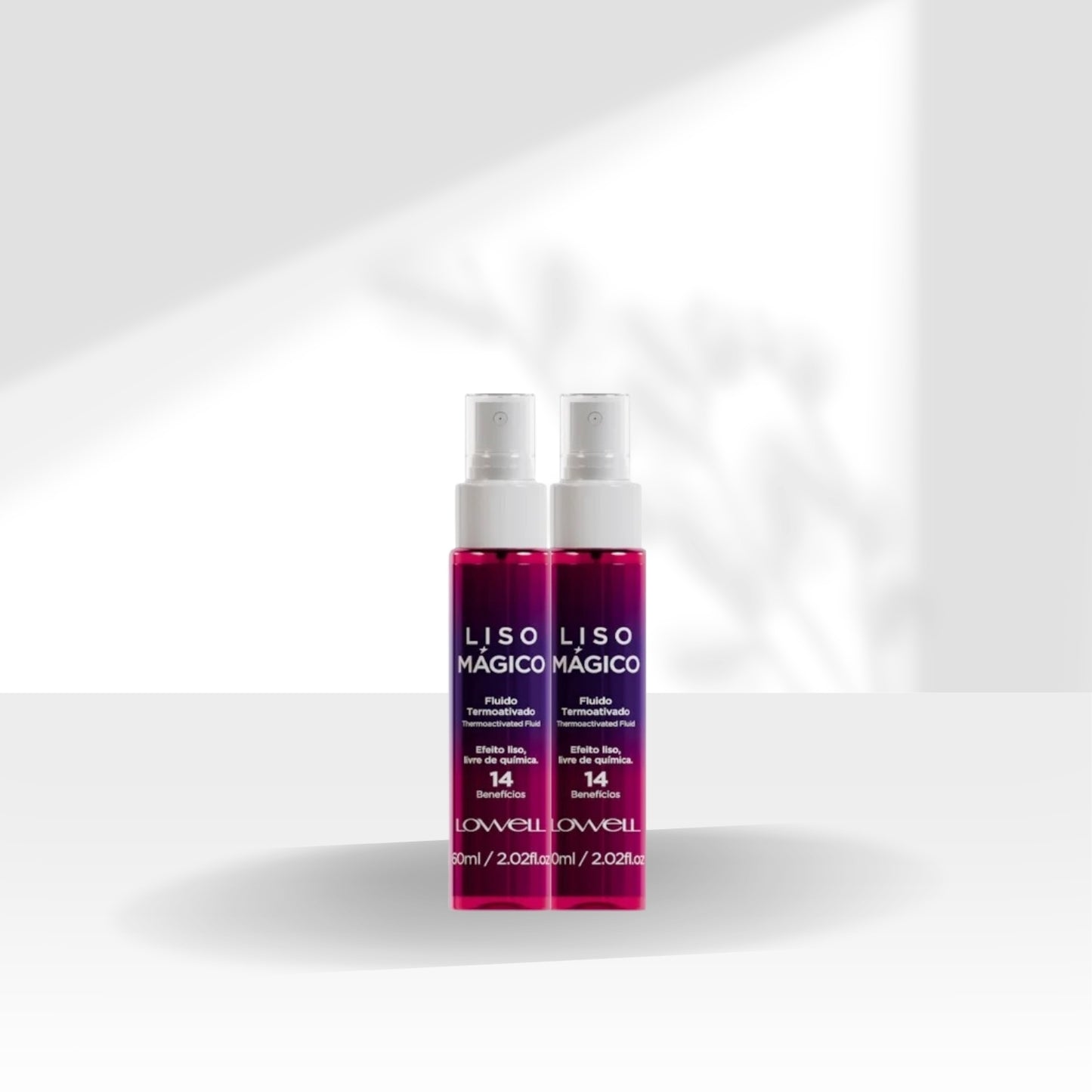 Kit Lowell Liso Magico 2 Efeito Fluido Termoativado 60 ml