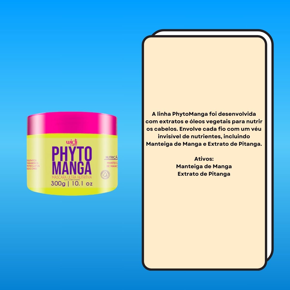 Máscara Widi Care PhytoManga Ultra Nutritiva 300 g