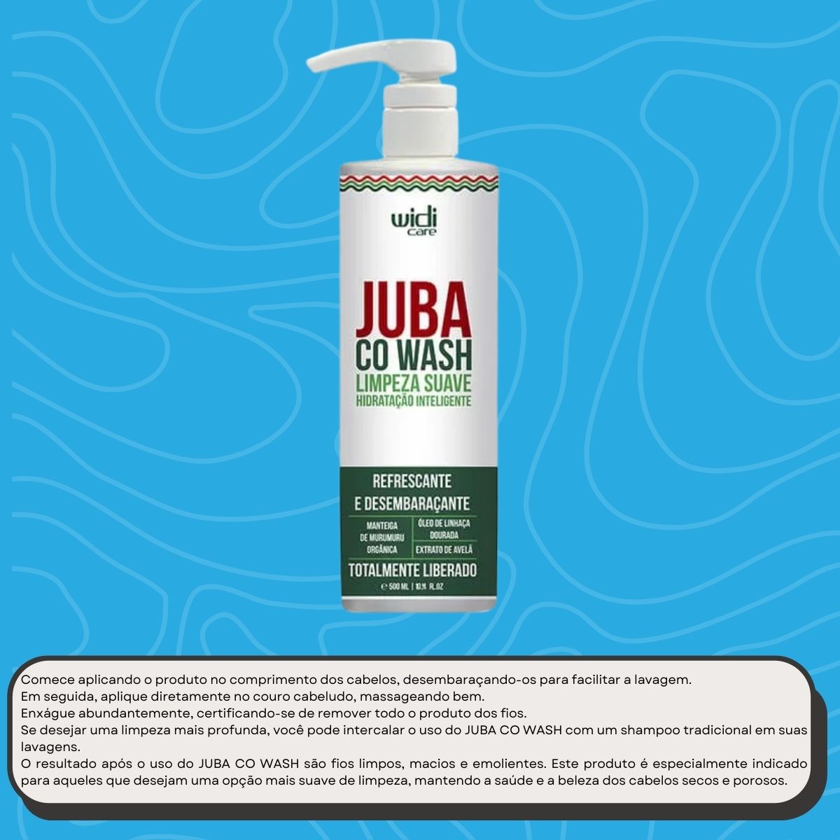 Widi Care Juba Co Wash Limpeza Suave 500 ml
