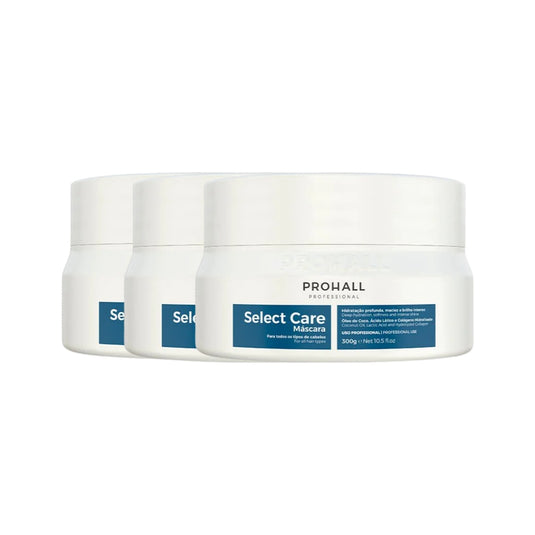 Kit Prohall Cosmetic Select Care Hidratação 3 Máscara 300 g