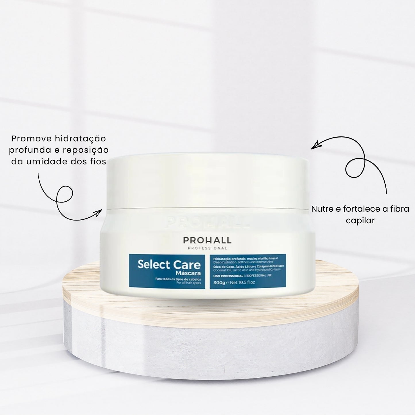 Kit Prohall Cosmetic Select Care Hidratação 3 Máscara 300 g
