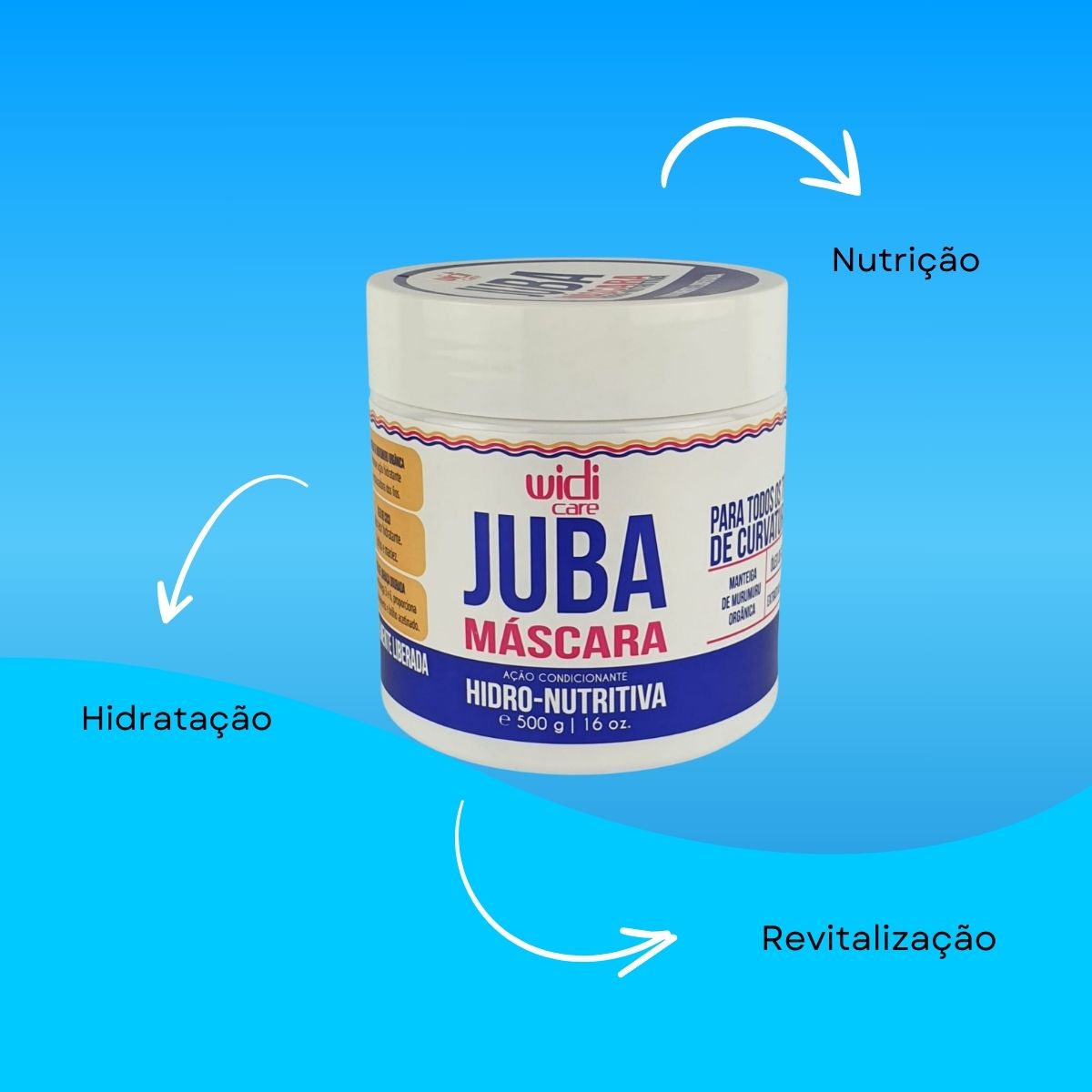 Máscara Widi Care Juba Hidro-Nutritiva 500 g