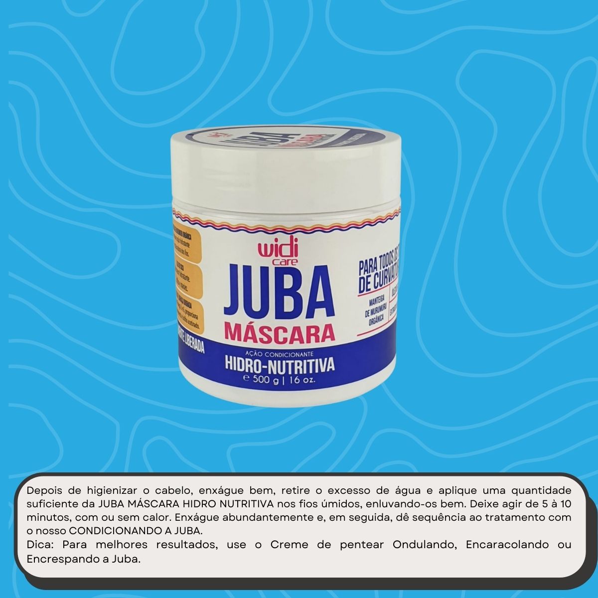 Máscara Widi Care Juba Hidro-Nutritiva 500 g