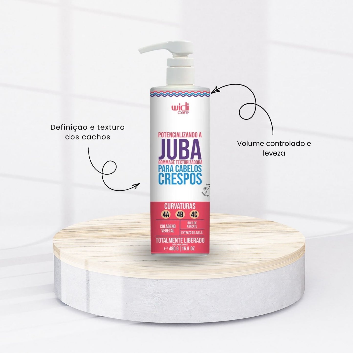Widi Care Potencializando A Juba Gommage Texturizadora 480 g