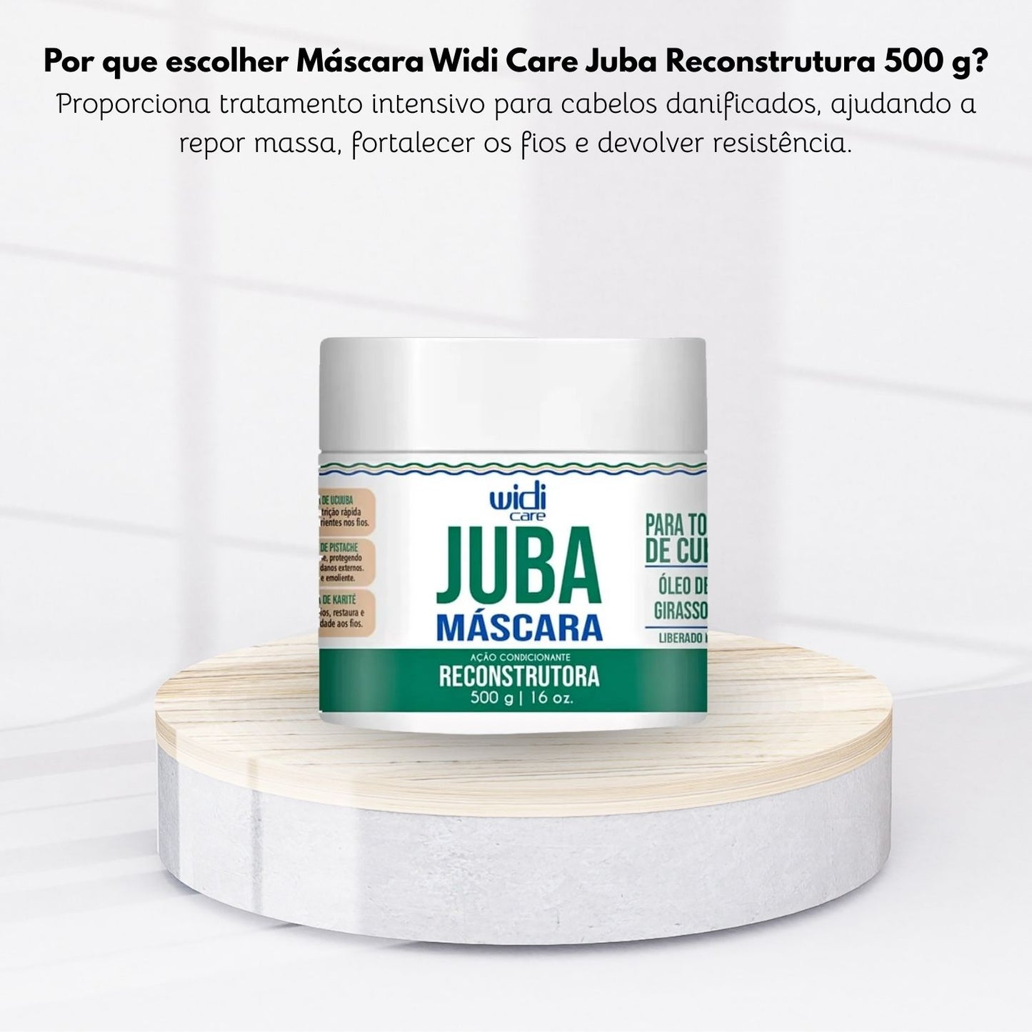 Máscara Widi Care Juba Reconstrutura 500 g