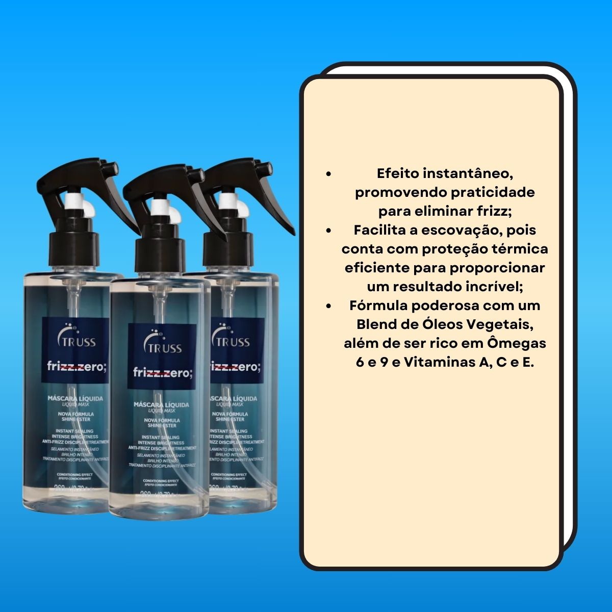 Kit Truss Frizz Zero 3 Leave-In 260 ml