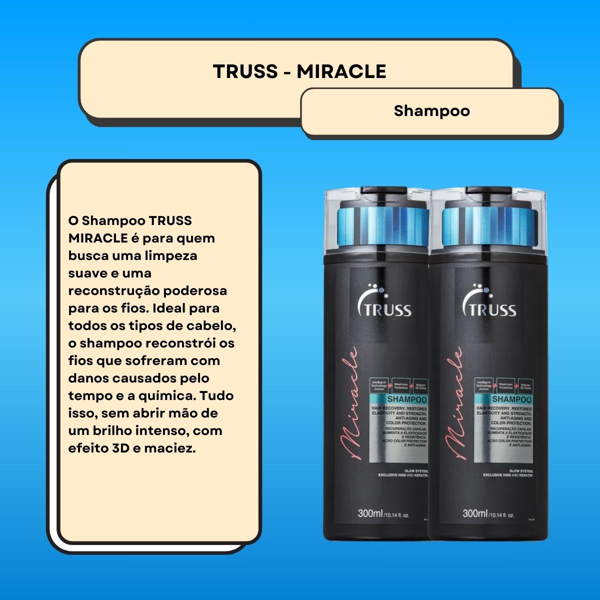 Kit Truss Miracle 2 Shampoo 300 ml