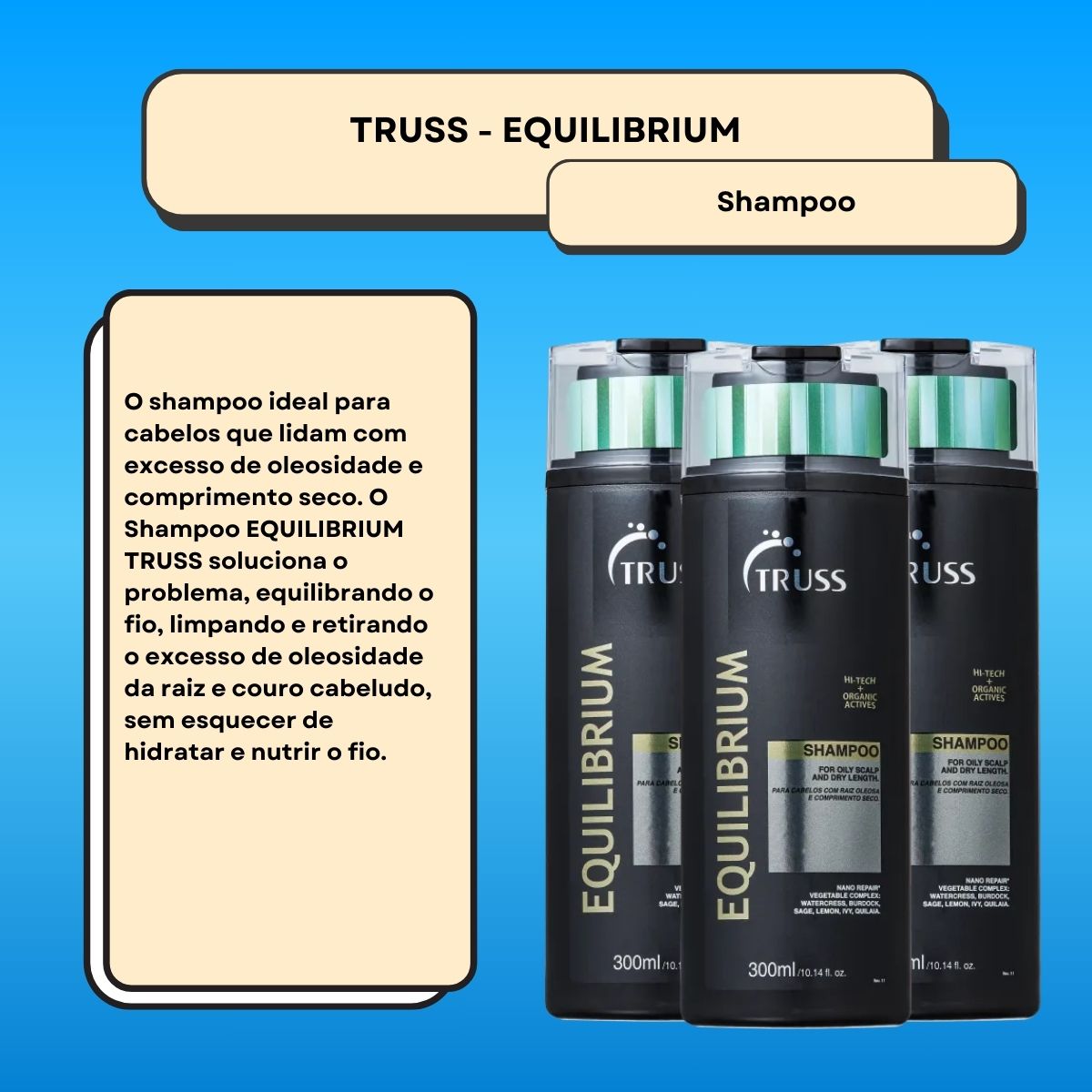 Kit Truss Equilibrium 3 Shampoo 300 ml