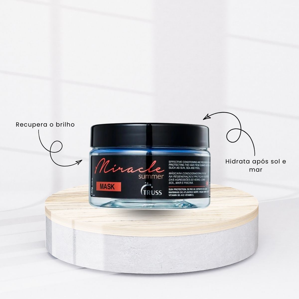 Kit Truss Miracle Summer 2 Máscara Capilar 180 g