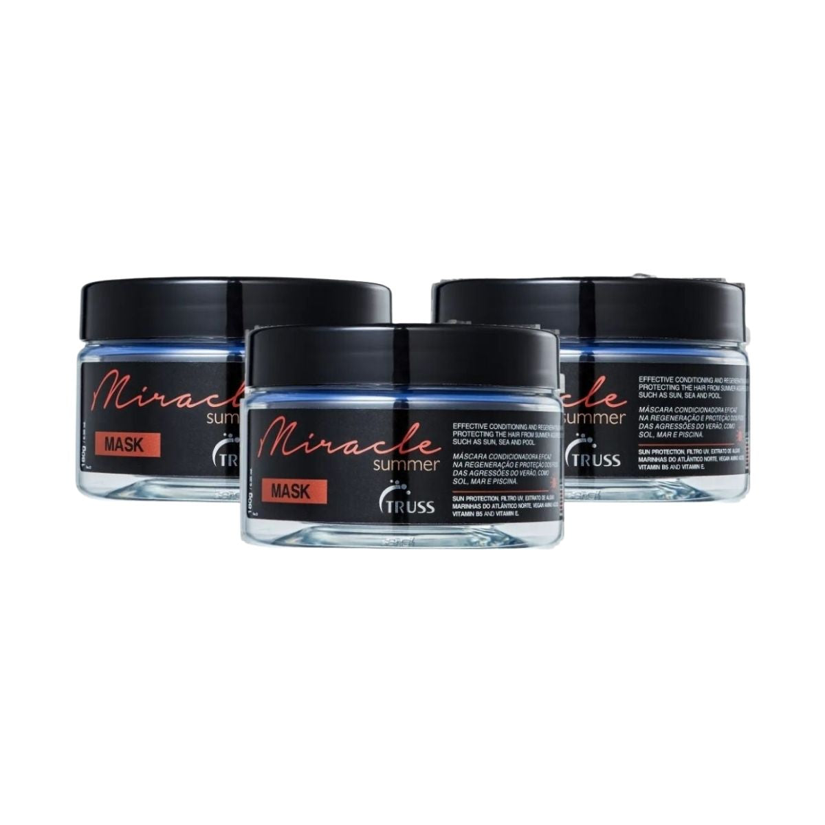 Kit Truss Miracle Summer 3 Máscara Capilar 180 g