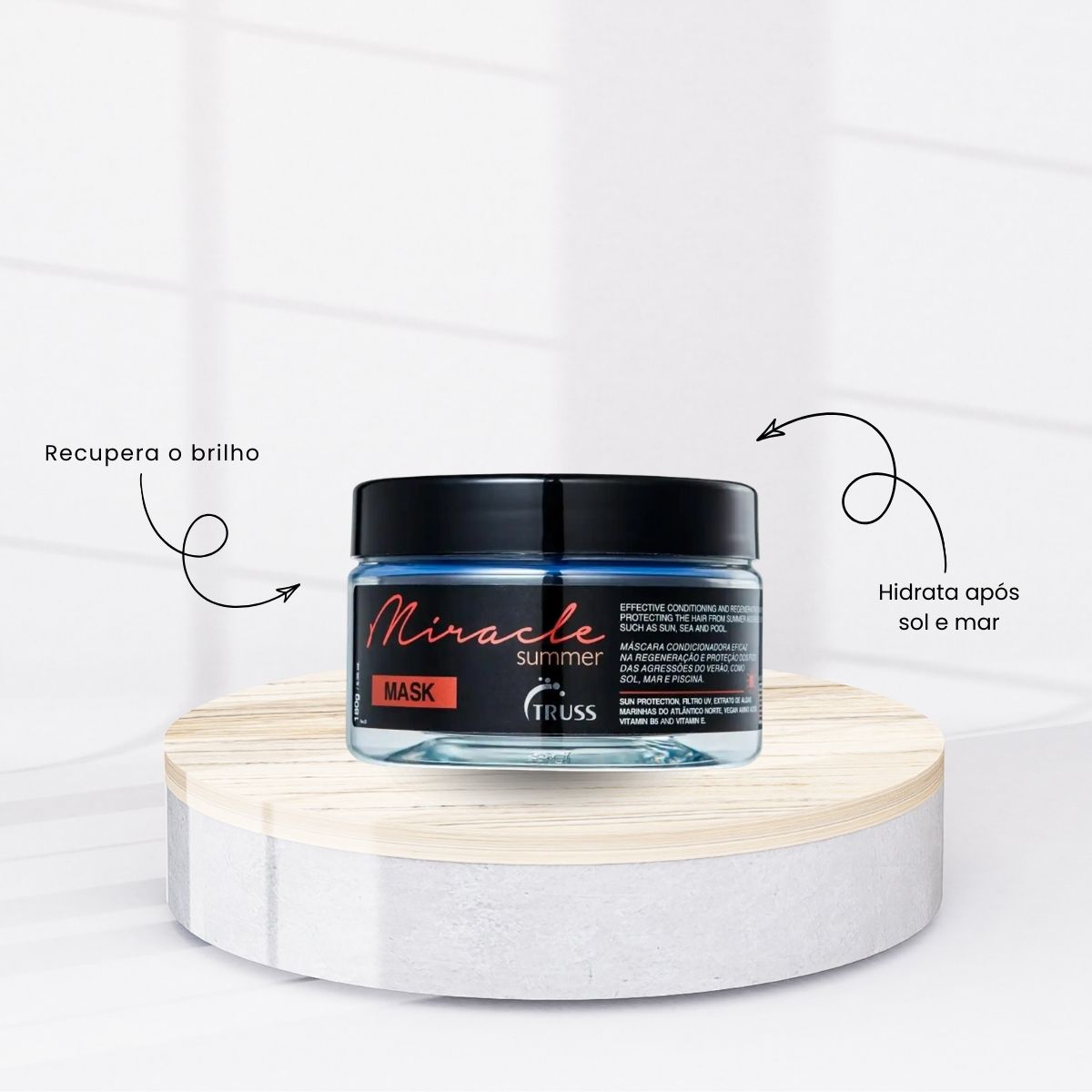 Kit Truss Miracle Summer 3 Máscara Capilar 180 g