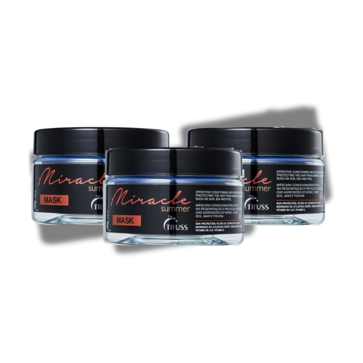 Kit Truss Miracle Summer 3 Máscara Capilar 180 g