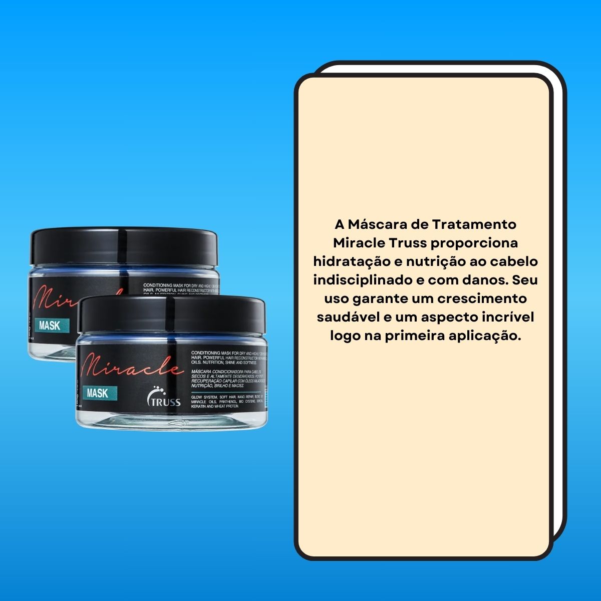 Kit Truss Miracle 2 Máscara Capilar 180 g