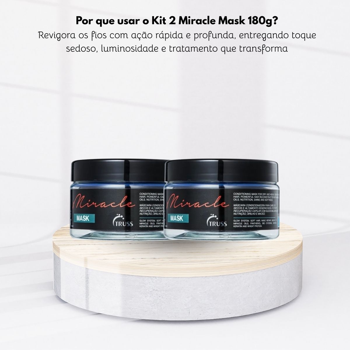 Kit Truss Miracle 2 Máscara Capilar 180 g