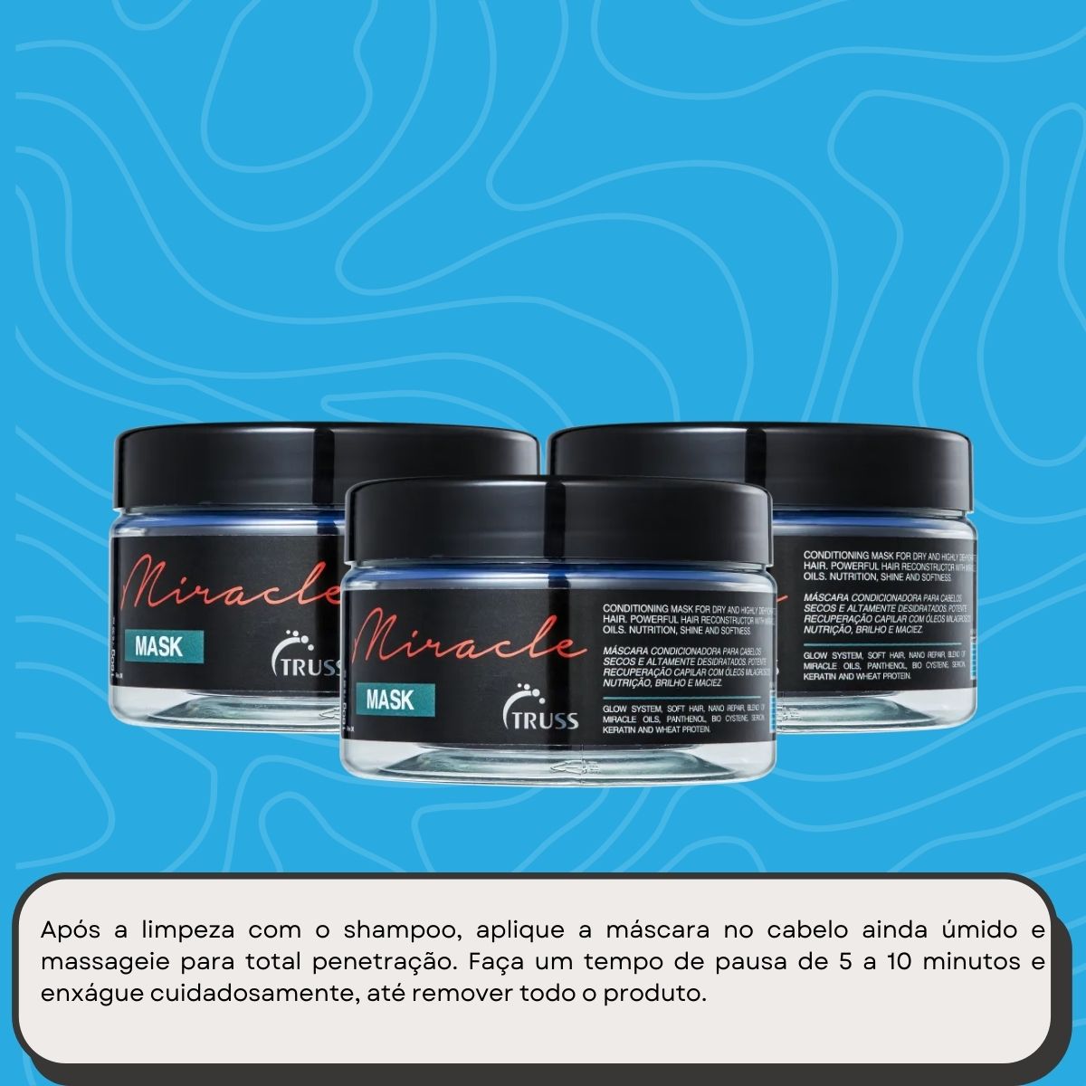 Kit Truss Miracle 3 Máscara Capilar 180 g